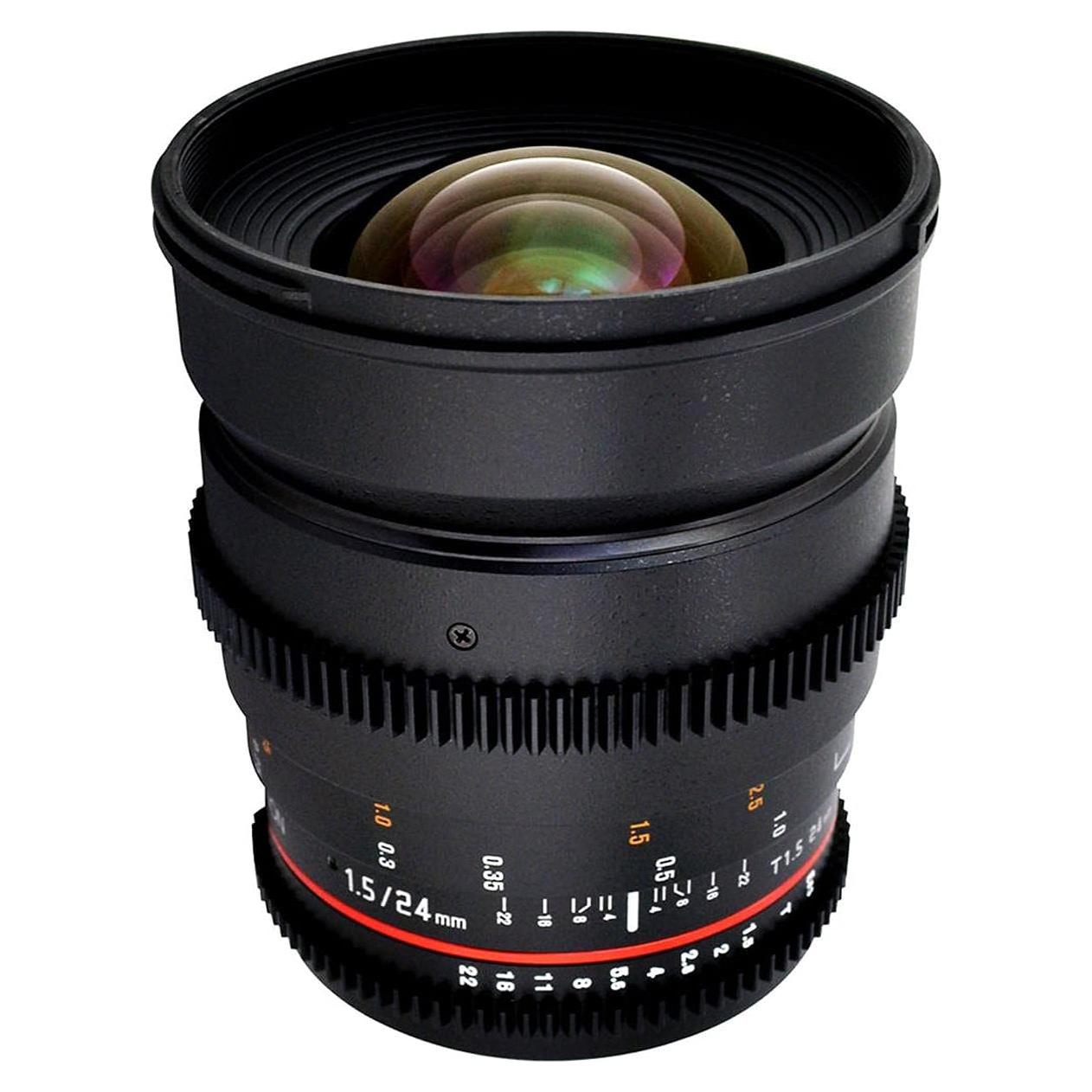 Lente Cine Rokinon 24mm T1.5 Gran Angular para Nikon