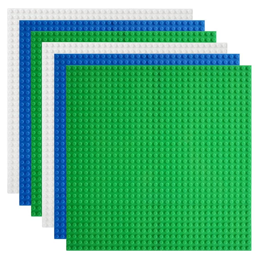 Placas Base Lekebaby 6 Piezas 25,4 cm Verde Azul Blanco