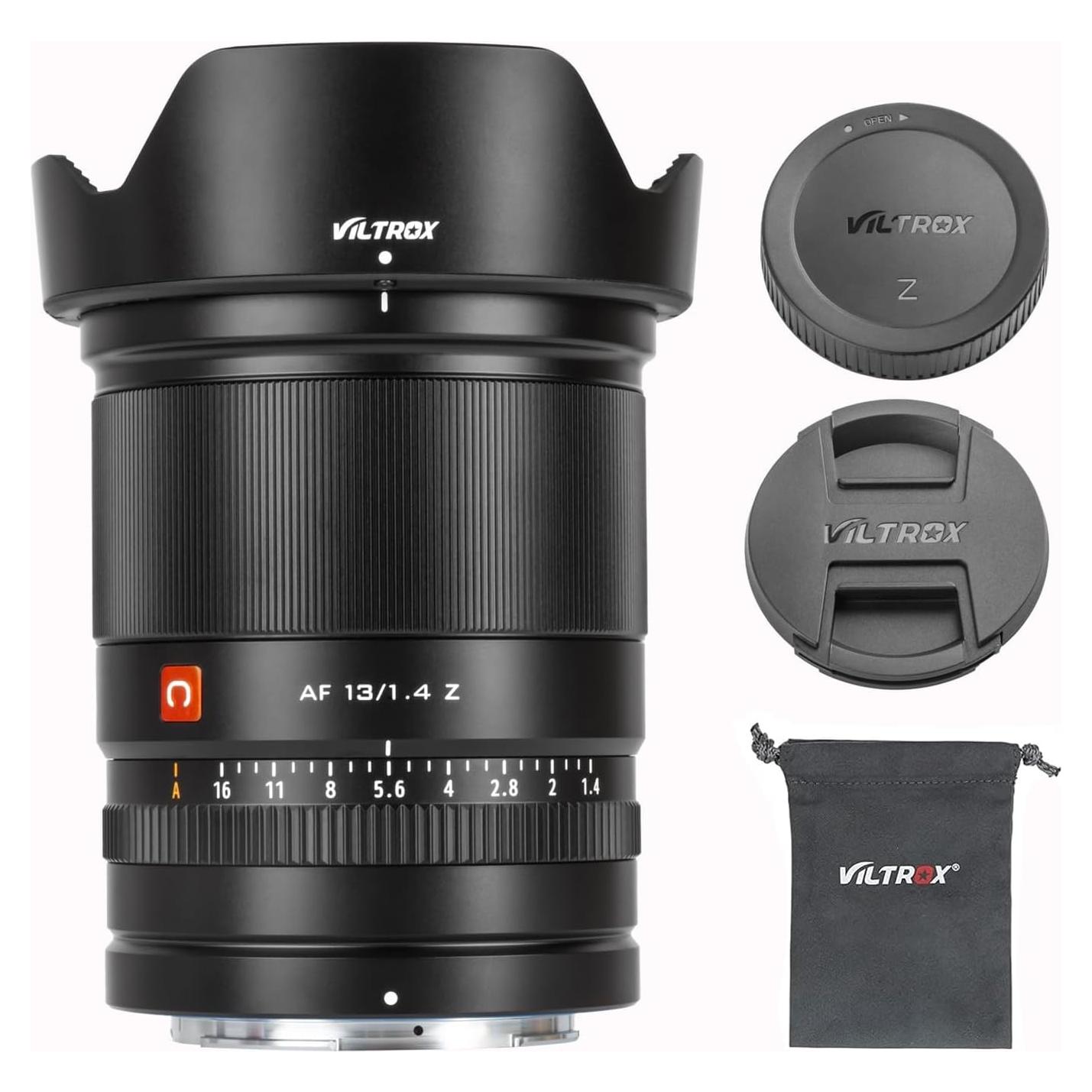 Lente Gran Angular VILTROX 13mm f1.4 para Nikon Z - APS-C