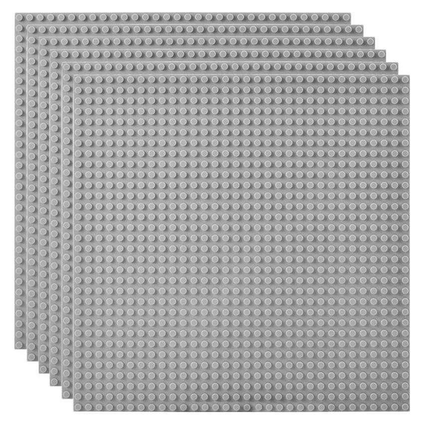 Placas Base Lekebaby 10 cm x 10 cm Paquete de 6 Gris