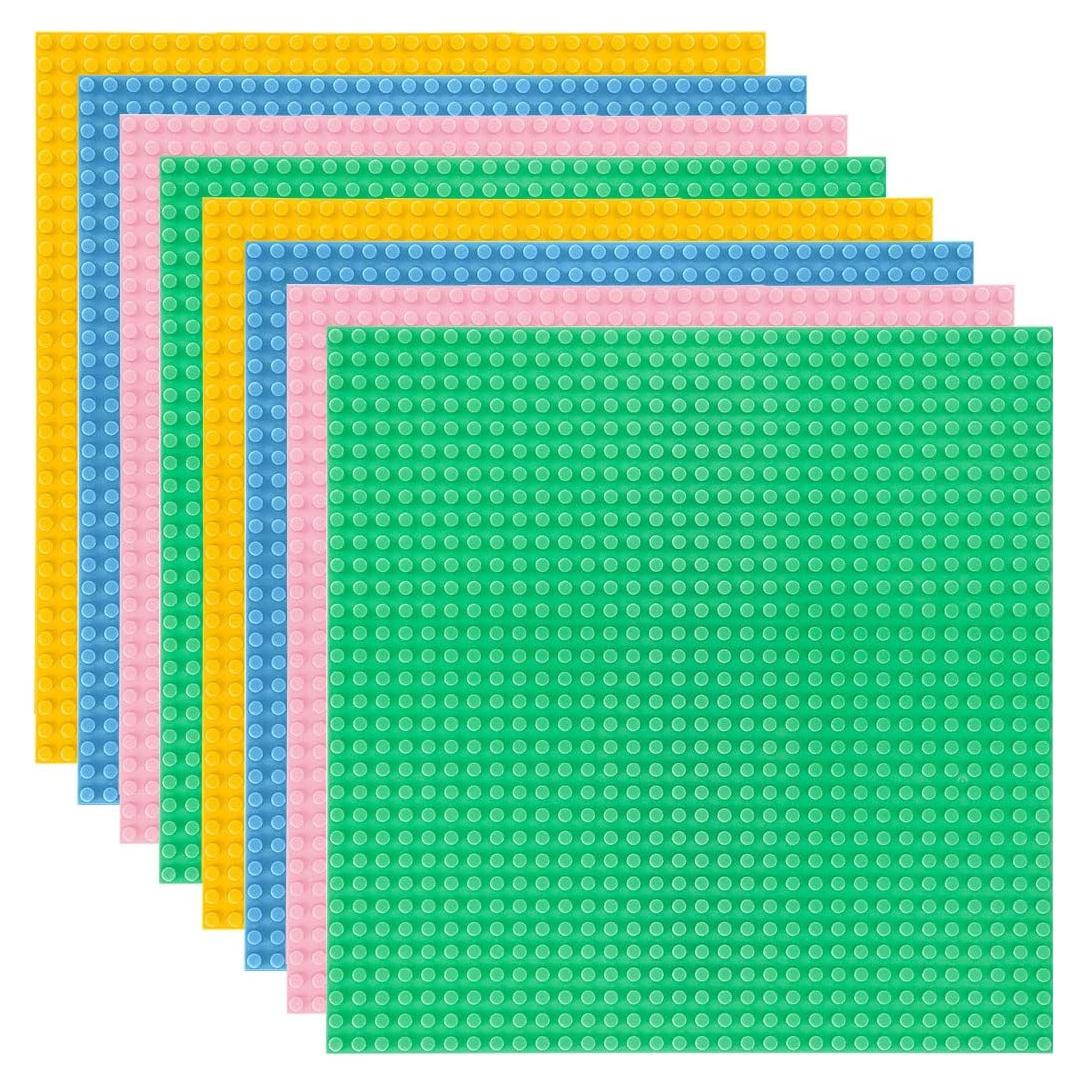 Placas Base Lekebaby 8 Pzs 25,4 cm Macaron para Ladrillos