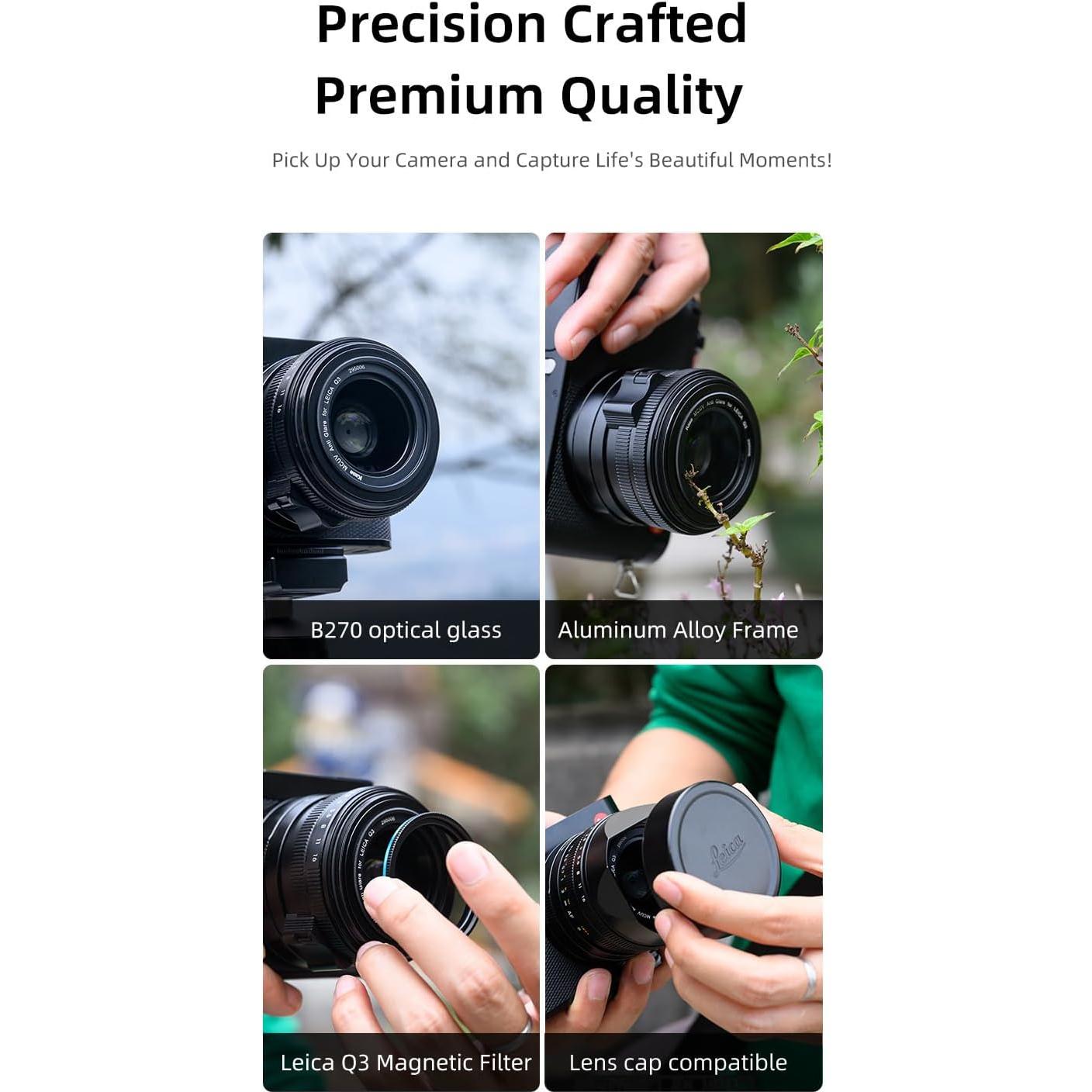 Filtro MCUV KASE 43mm atornillable de vidrio óptico