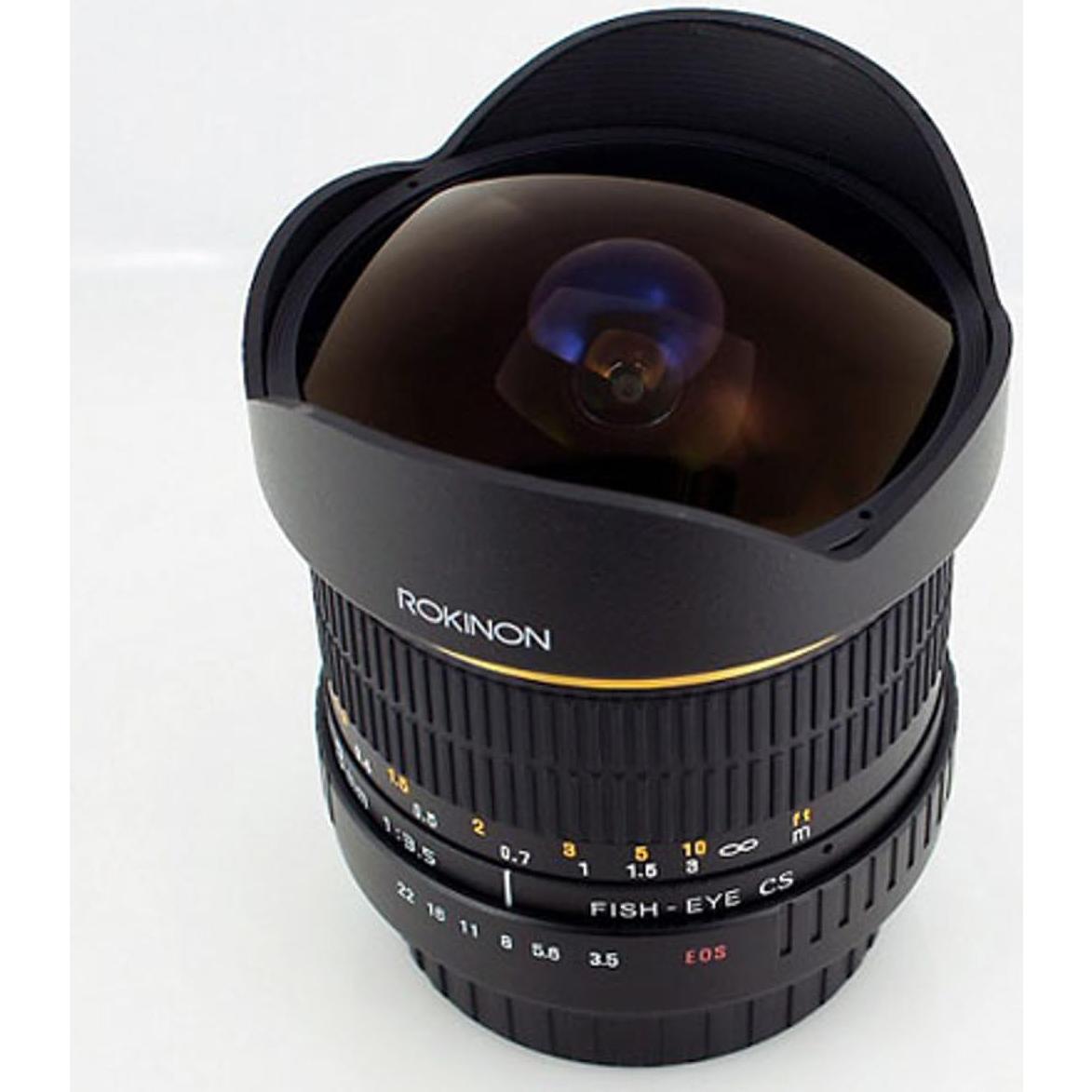 Lente Ojo de Pez Rokinon 8mm F3.5 para Canon - 180°