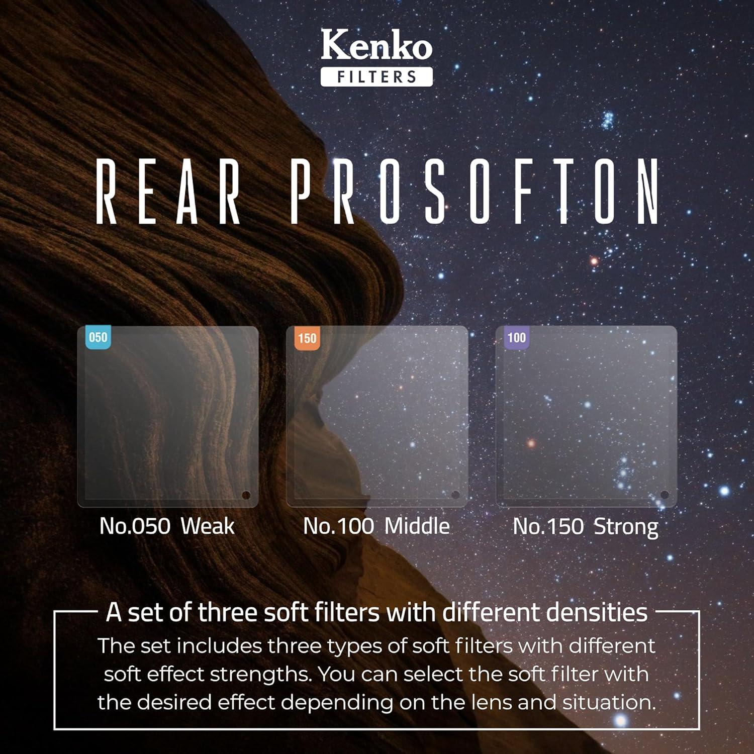 Juego de Filtros Suaves Kenko REAR PROSOFTON 3 Hojas 52x54mm