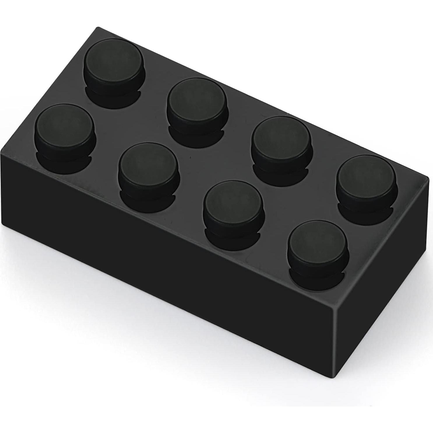 Bloques de Construcción Feleph 320 Piezas 2x4 Negros