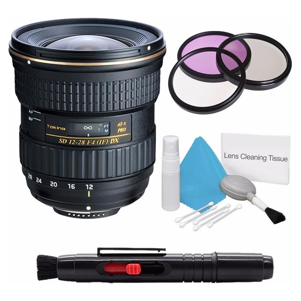 Lente Tokina 12-28mm f/4.0 AT-X Pro para Canon + Kit de Limpieza