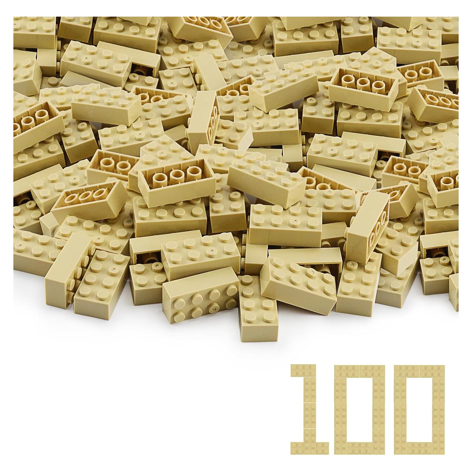 Ladrillos de Construcción Feleph 100 Piezas Color Tan