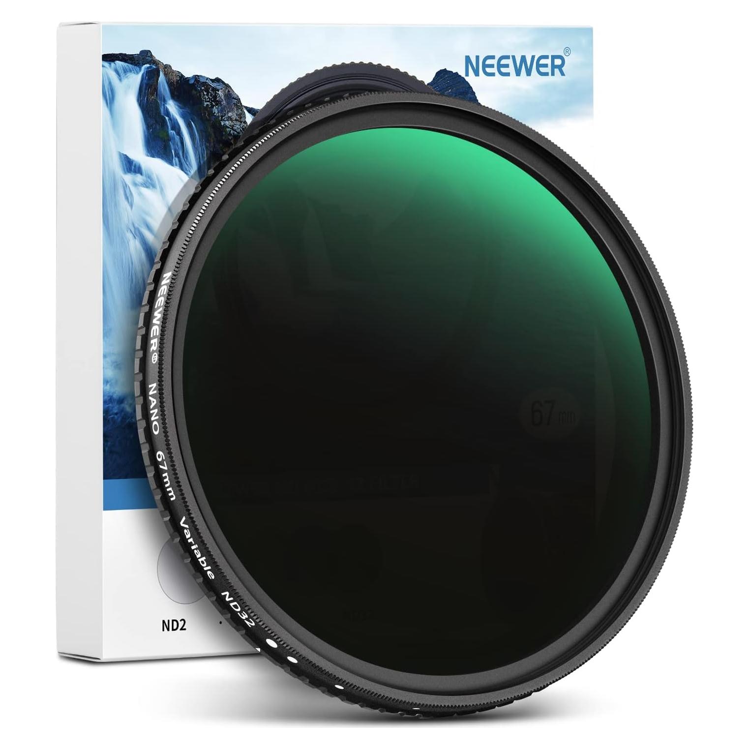 Filtro ND Variable NEEWER 67mm ND2-ND32 Ajustable HD