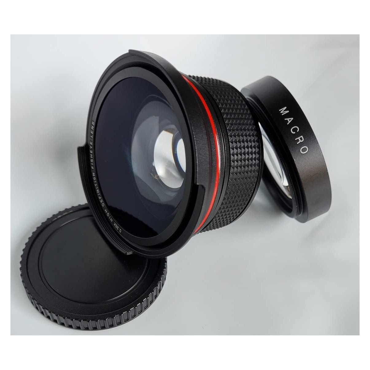 Lente Ojo de Pez Ultra Ancho HD Vivitar 55mm para Canon EOS R7 R10