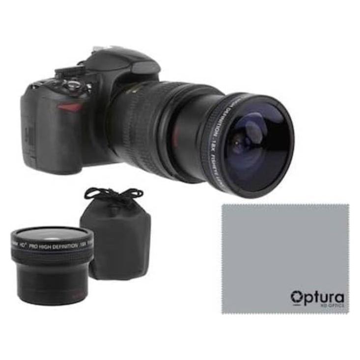 Lente Ojo de Pez 67mm Macro OPTURA HD para Nikon 70-300mm