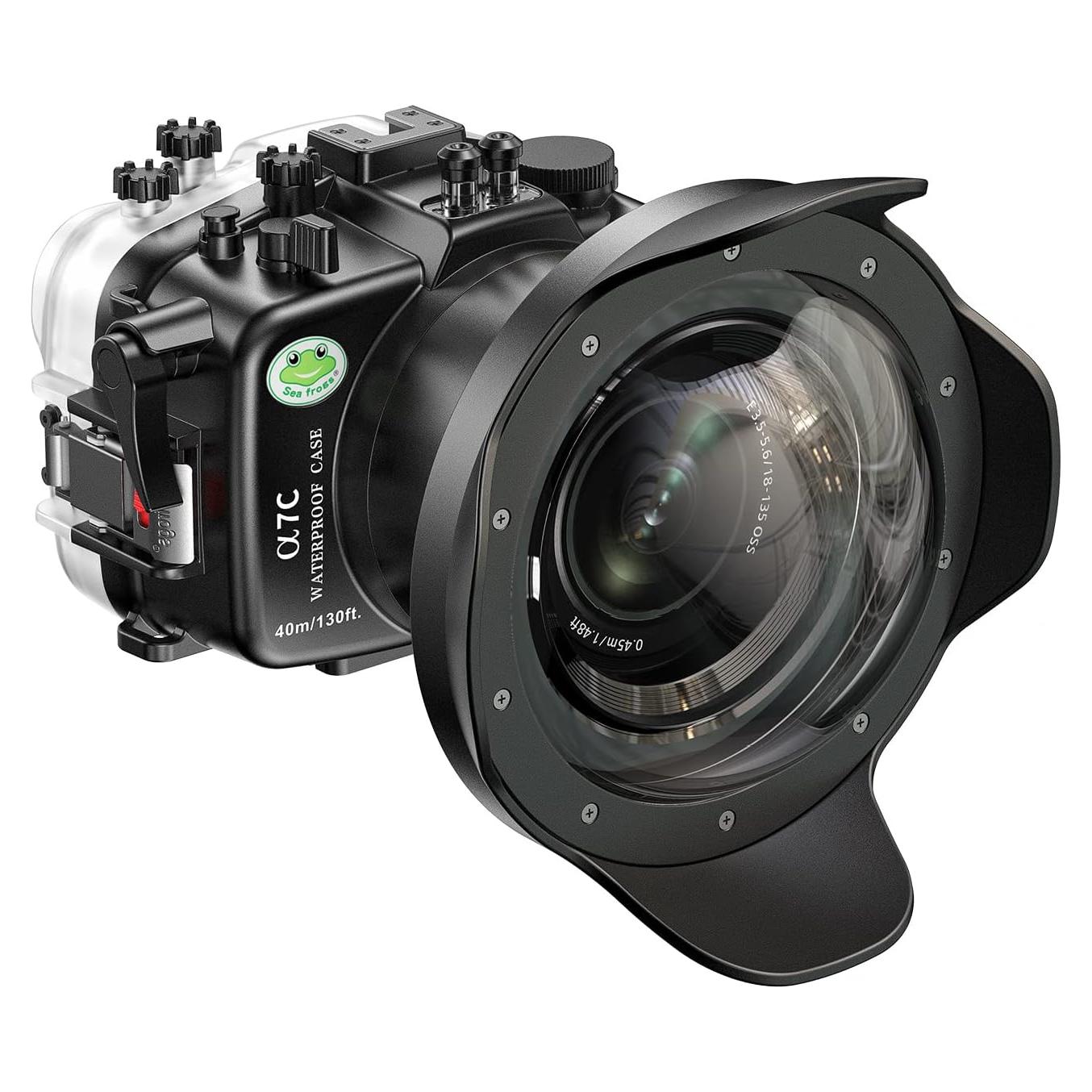 Carcasa a prueba de agua Sea Frogs para Sony A7C 16-35MM IPX8
