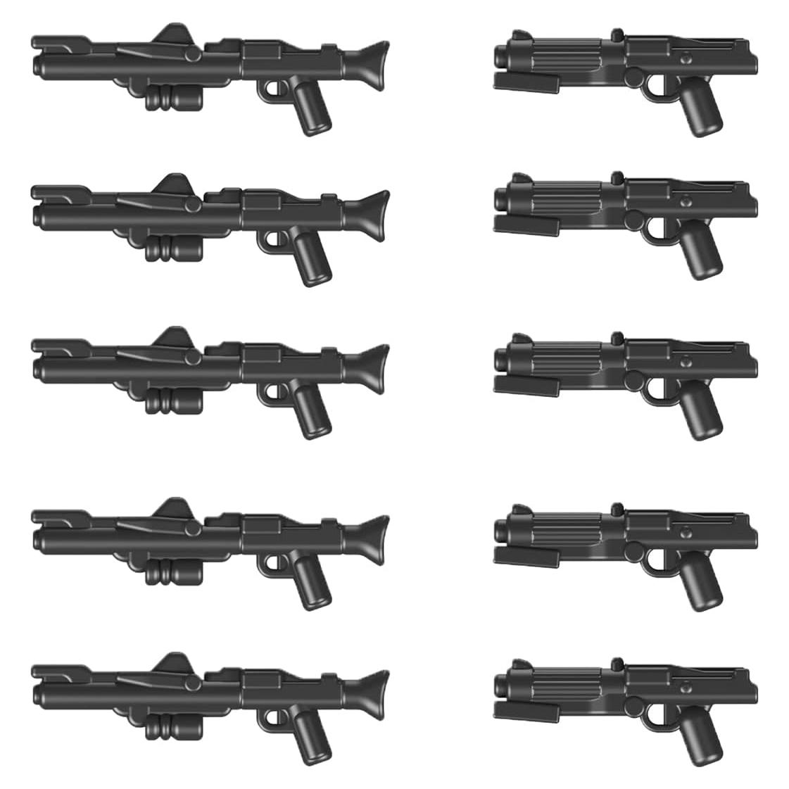 MOOXI Accesorios Blaster DC-15 para Minifigs - 10 Piezas
