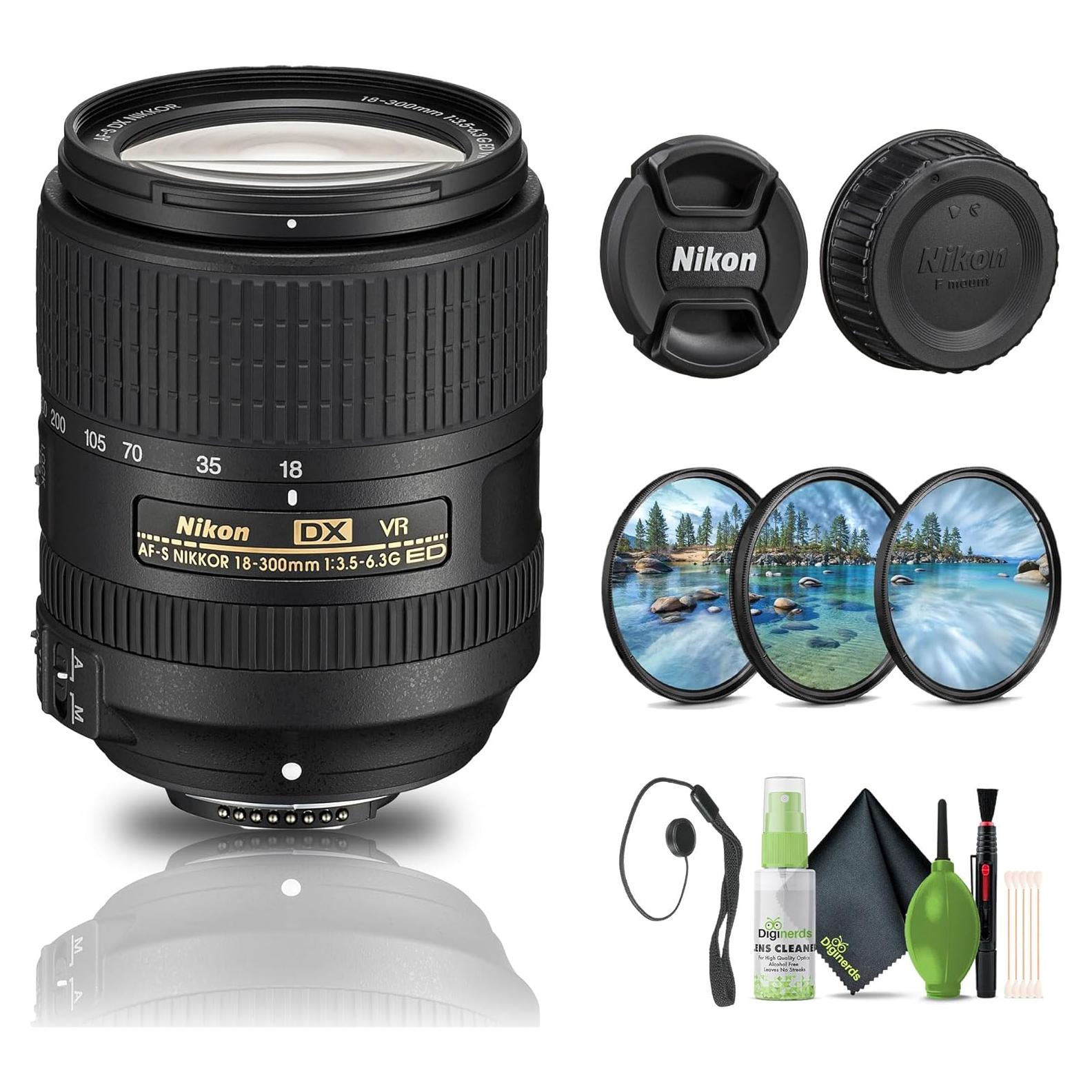 Lente Nikon AF-S DX NIKKOR 18-300mm f/3.5-6.3G ED VR + Kit