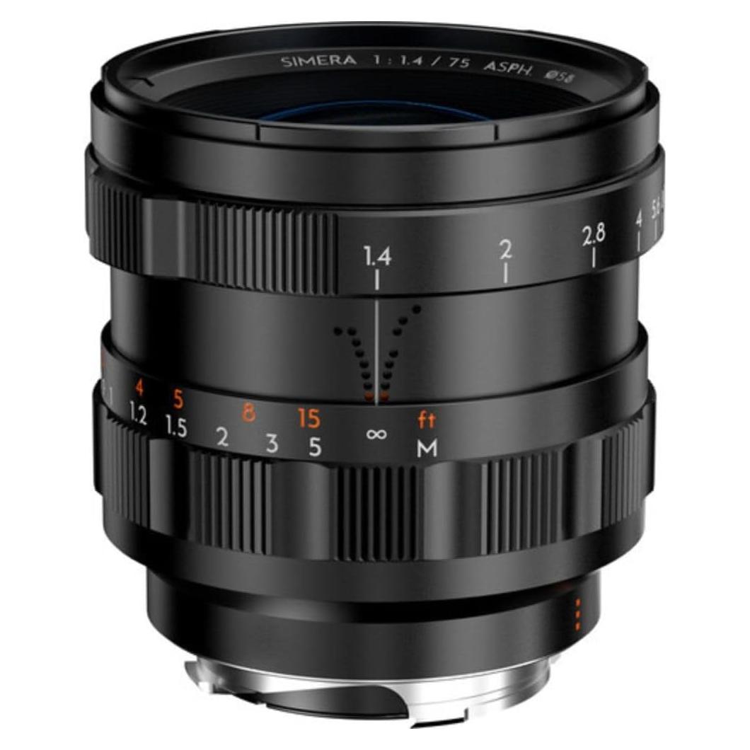 Lente de Fotografía Simera 75mm f/1.4 ASPH para Leica M