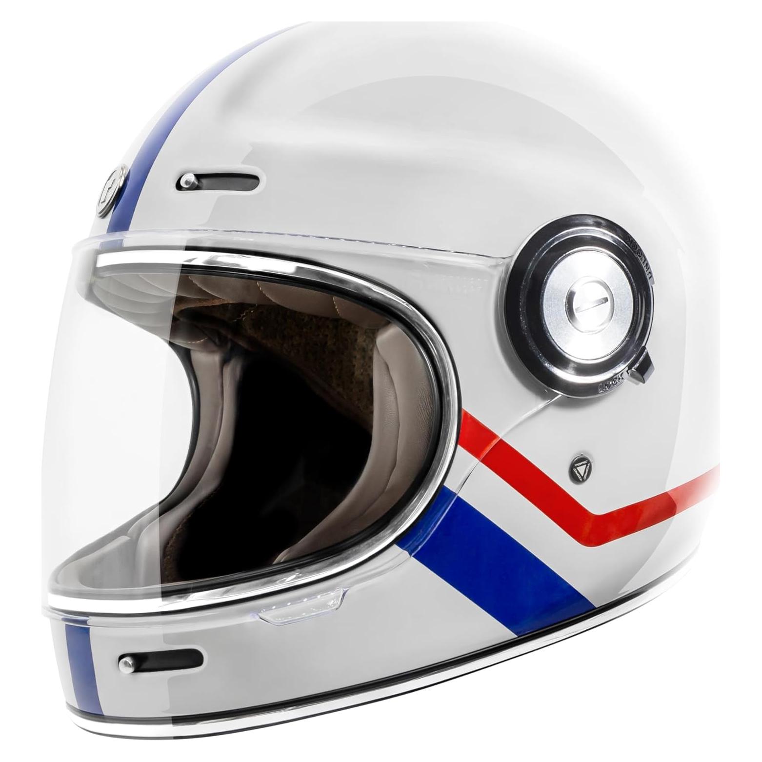 Casco Integral TORC T1 Fibra de Vidrio Unisex Blanco