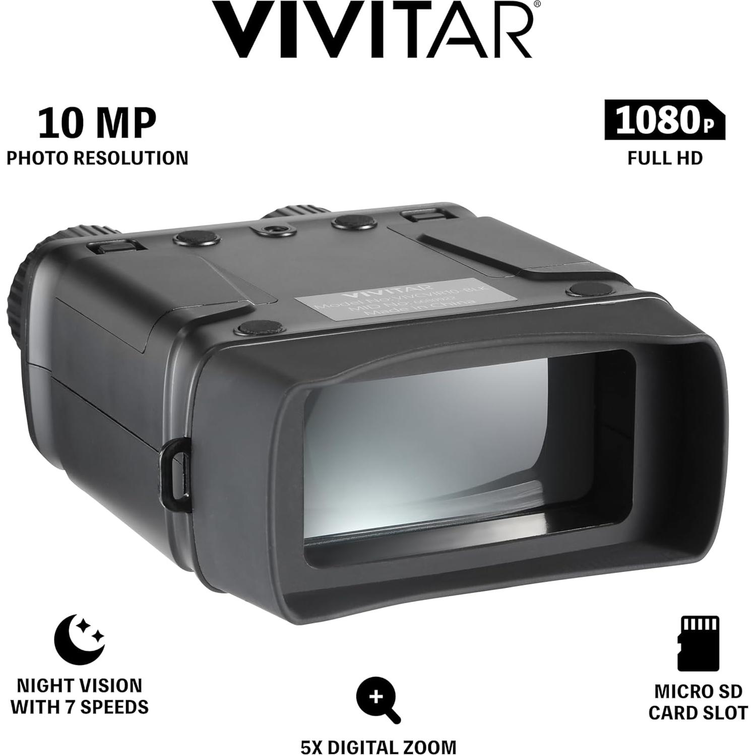 Cámara Binocular de Visión Nocturna VIVITAR 4x HD 16MP