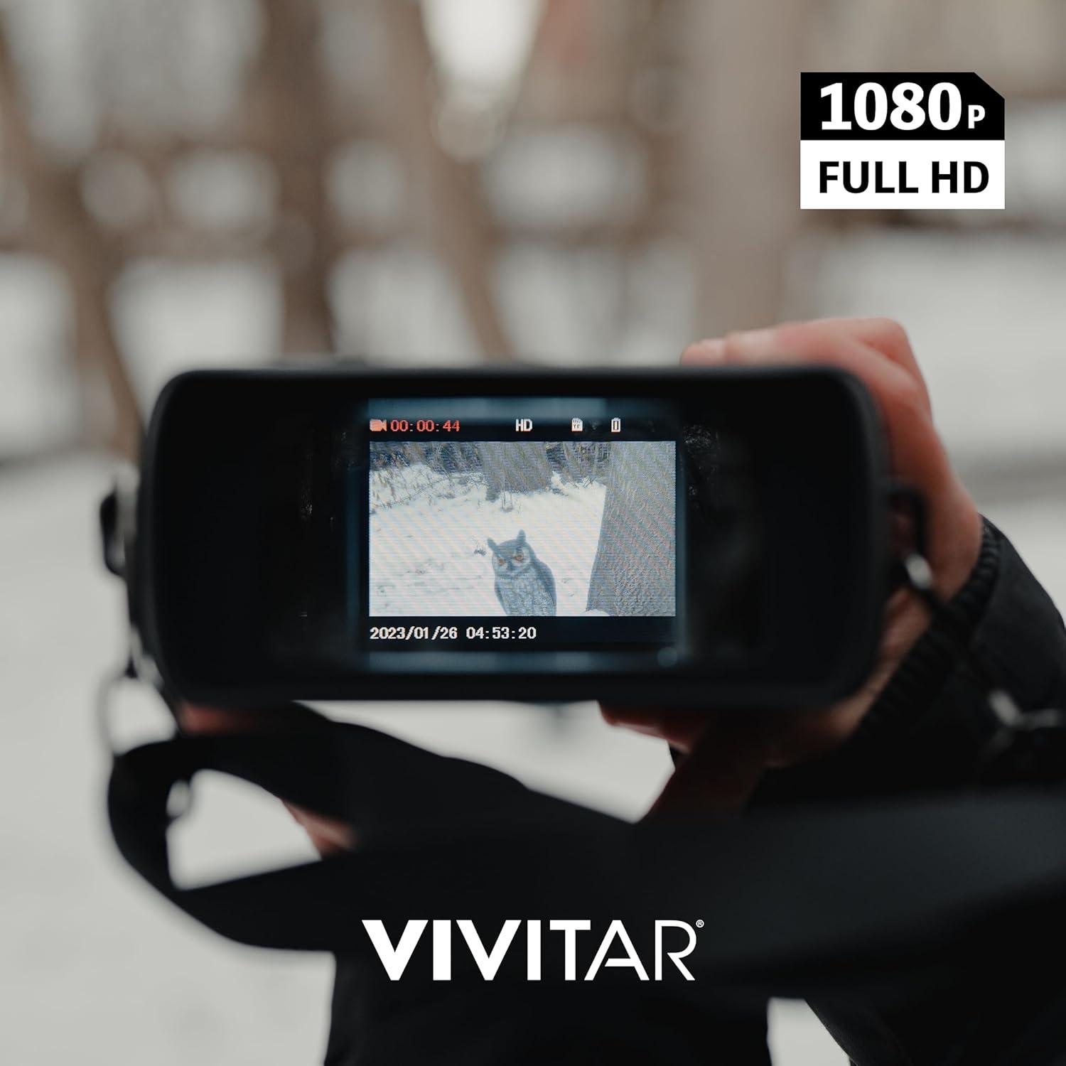 Cámara Binocular de Visión Nocturna VIVITAR 4x HD 16MP