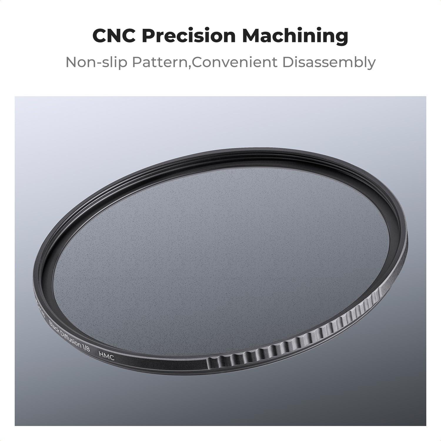 Filtro de Difusión Negra 1/8 K&F Concept 49mm para Fotografía