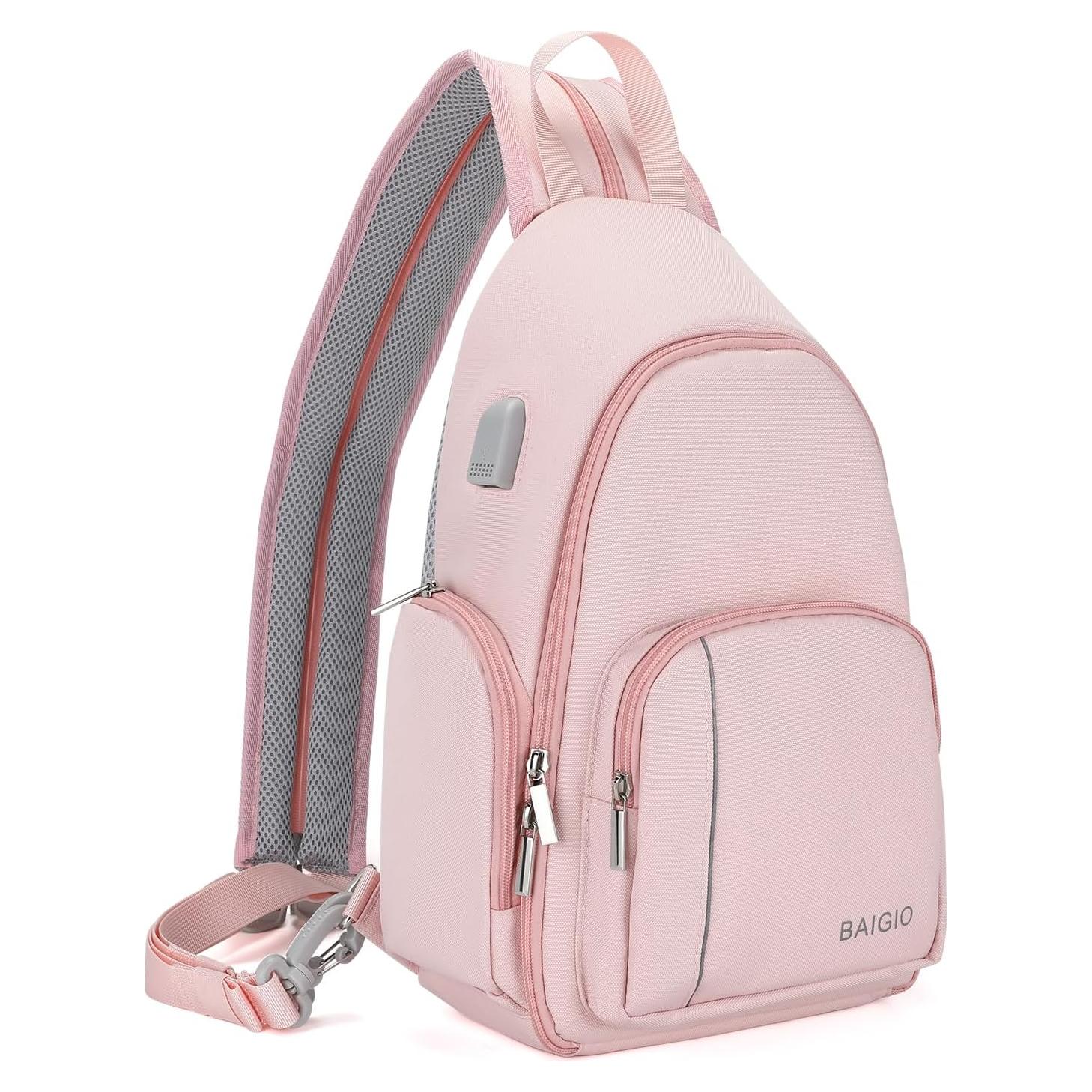 Bolsa de Mensajero para Cámara BAIGIO Rosa 17x10x35cm