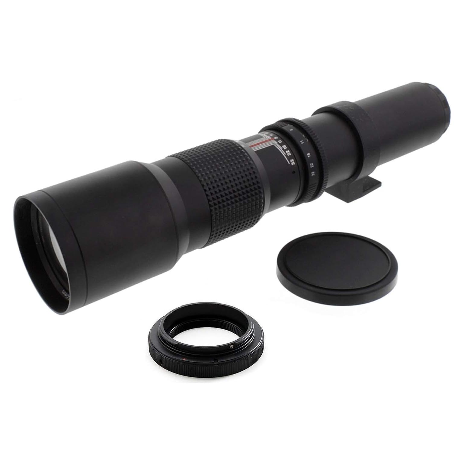 Lente Telefoto 500mm f/8 T-Mount para Canon DSLR