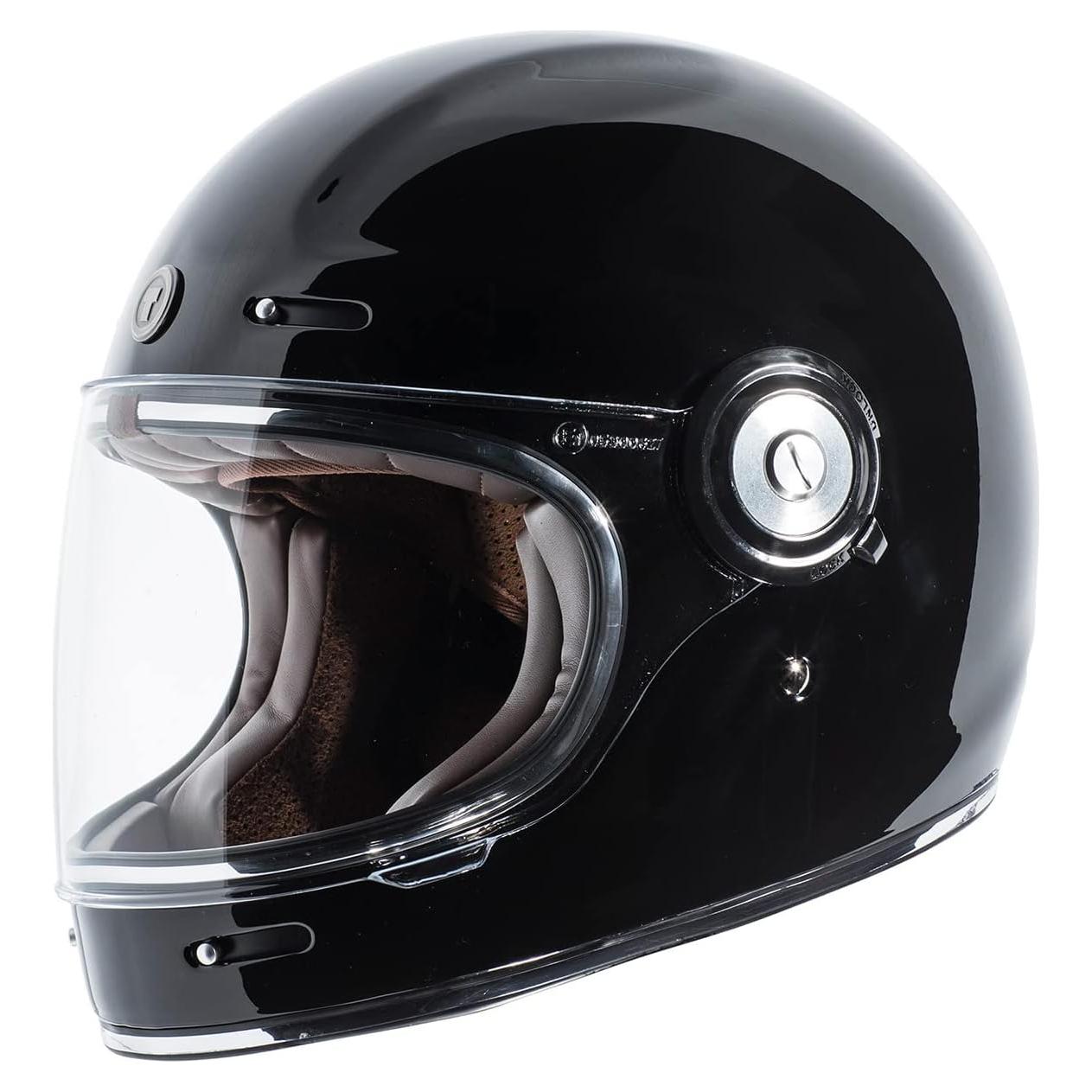 Casco Integral TORC T1 Fibra de Vidrio Negro Brillante