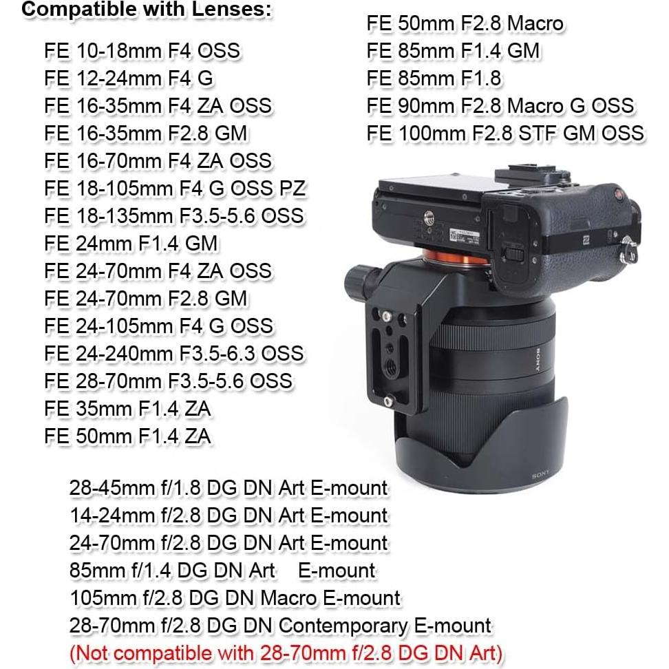 Anillo de Montaje en Trípode iShoot para Lentes Sigma y Sony