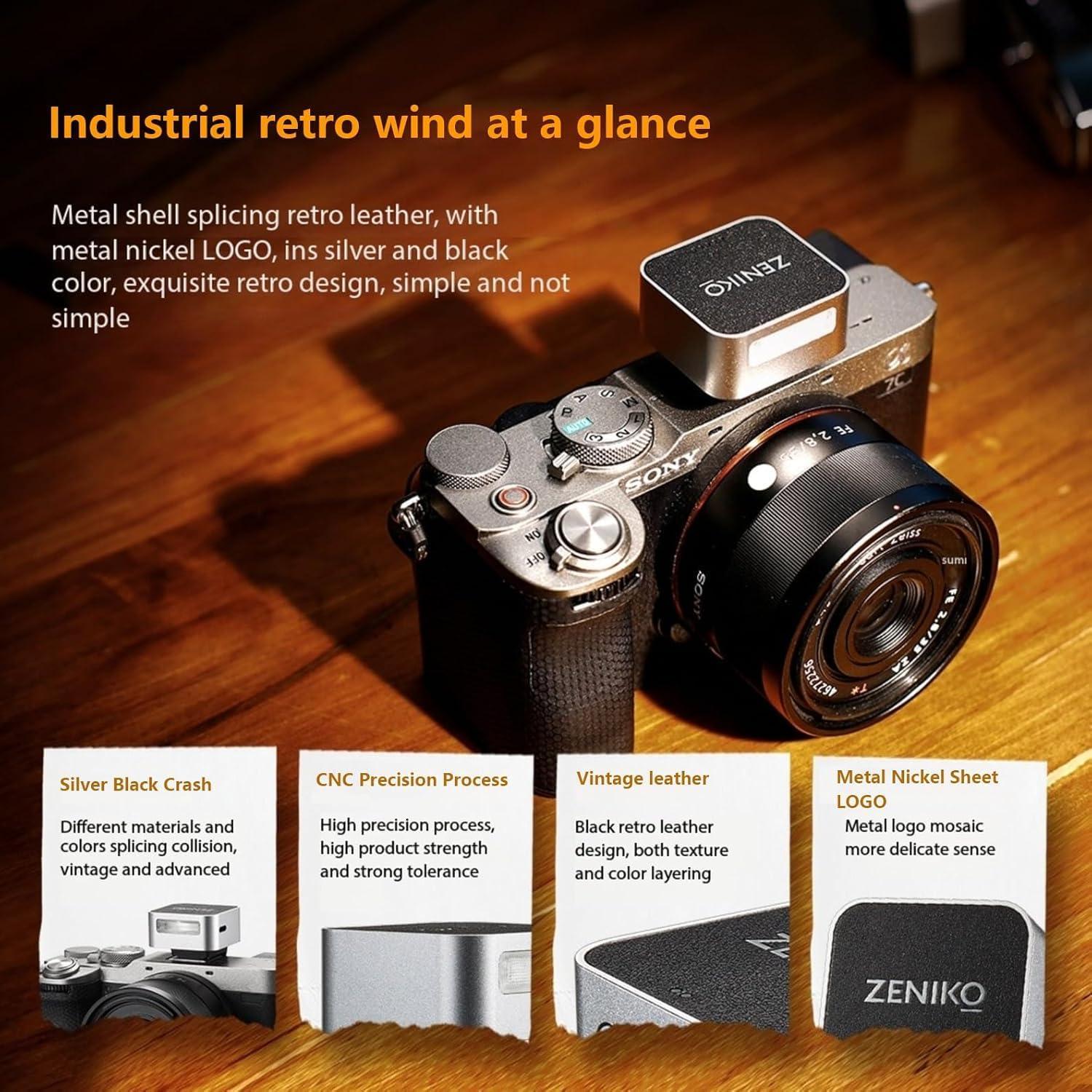 Flash Mini ZF08 ZENIKO para Cámara con Batería de Litio