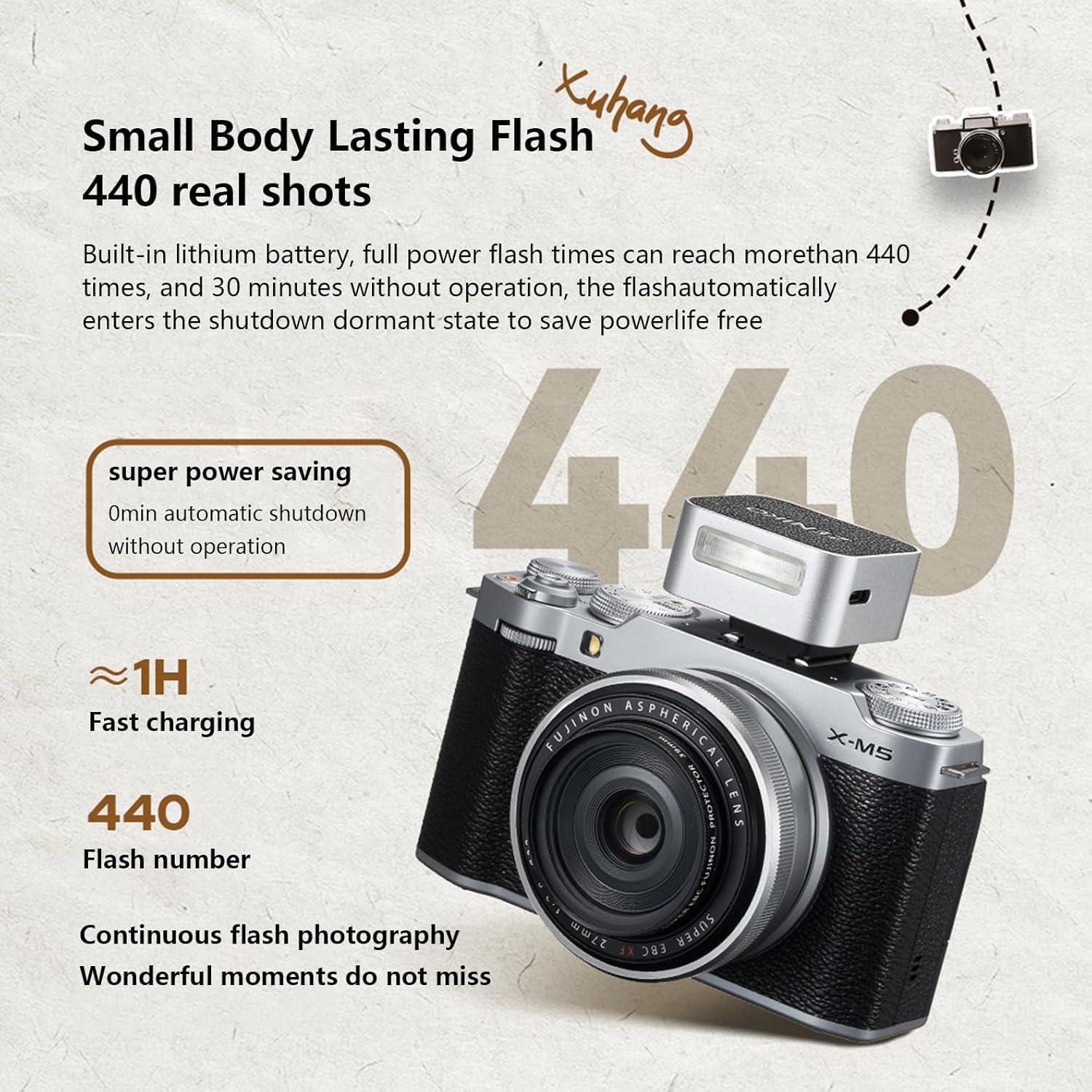 Flash Mini ZF08 ZENIKO para Cámara con Batería de Litio