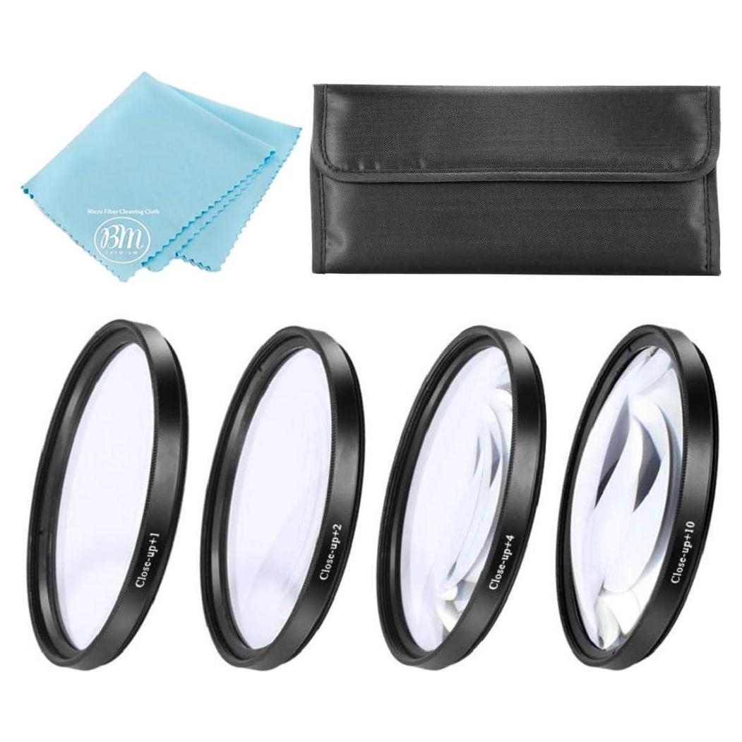 Juego de Filtros de Acercamiento 37mm Big Mike's +1, +2, +4, +10