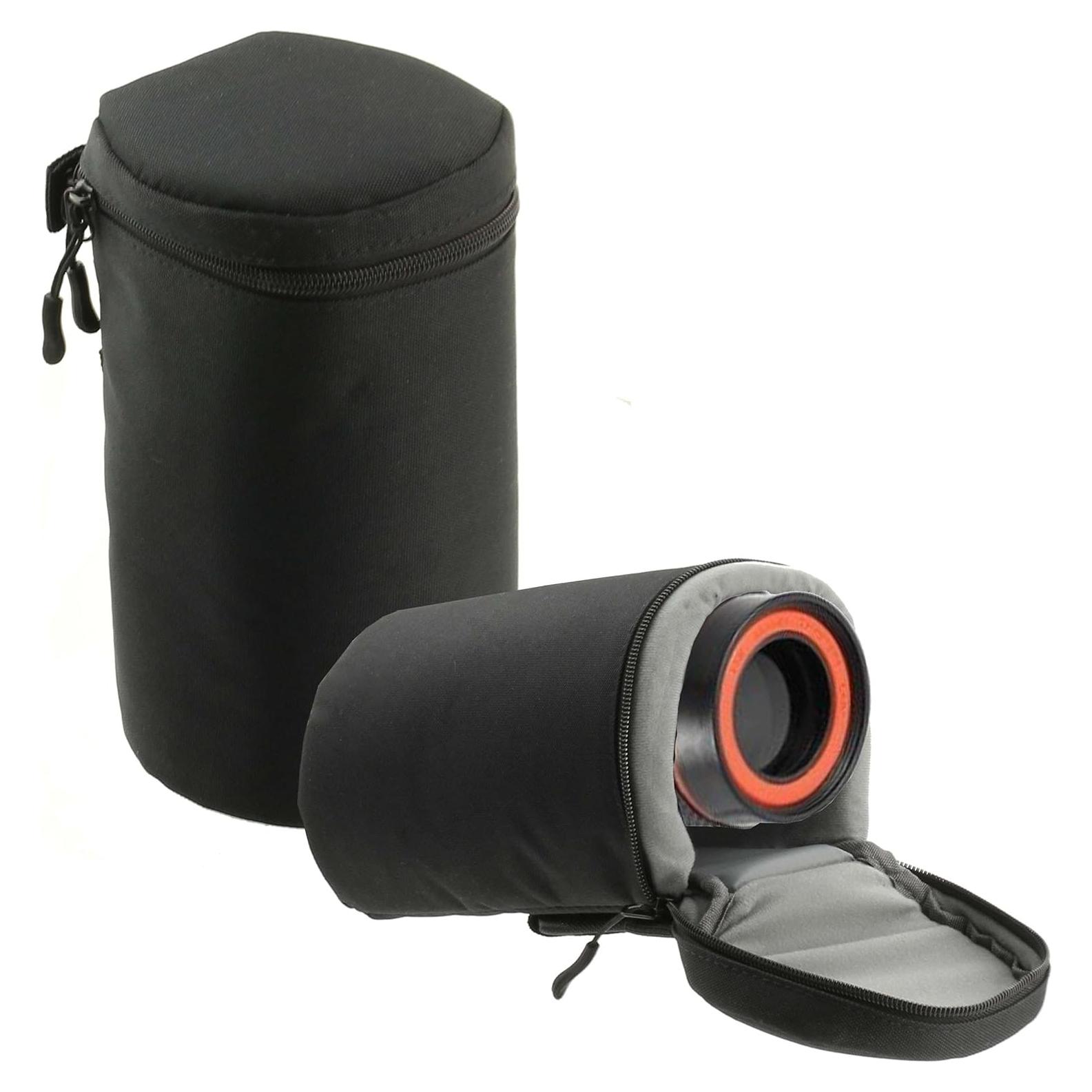 Funda Protectora de Lente de Cámara Navitech Negra 21x10cm