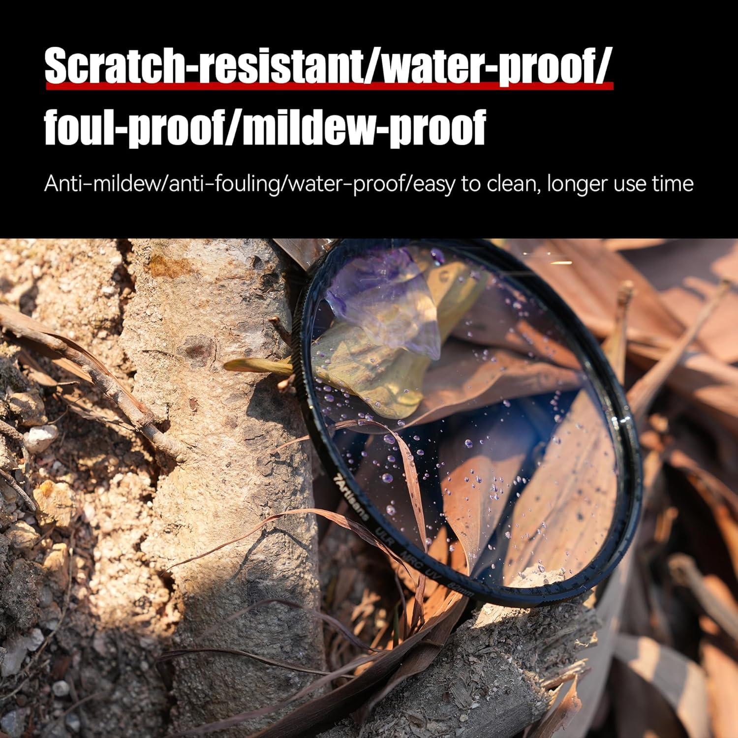 Filtro UV 7artisans ULR MRC 86mm, anti-reflejo y a prueba de agua