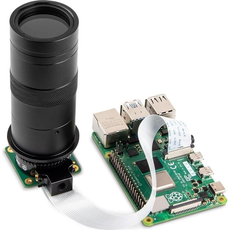 Lente de Microscopio 100X Waveshare para Raspberry Pi, Montura C/CS