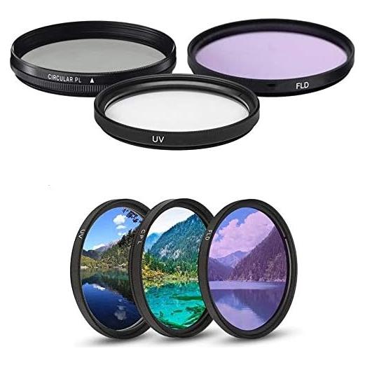 Kit de Filtros de Lente 58mm UV CPL FLD Cardinal Camera
