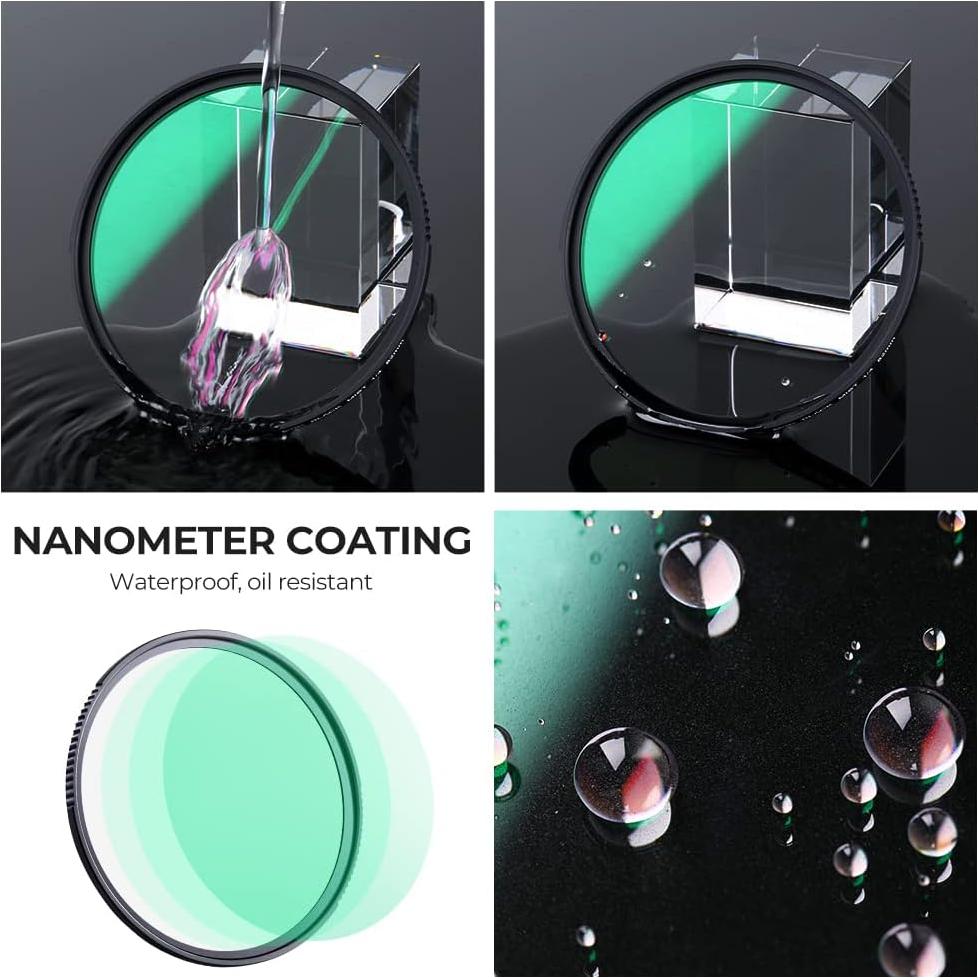 K&F CONCEPT 40.5mm Black Diffusion 1/8 Filter Mist Cinematic Effect Lens Filter with 28 Multi-Layer Coatings Waterproof/Scratch Resistant for Video/Vlog/Portrait Photography (Nano-X Series)