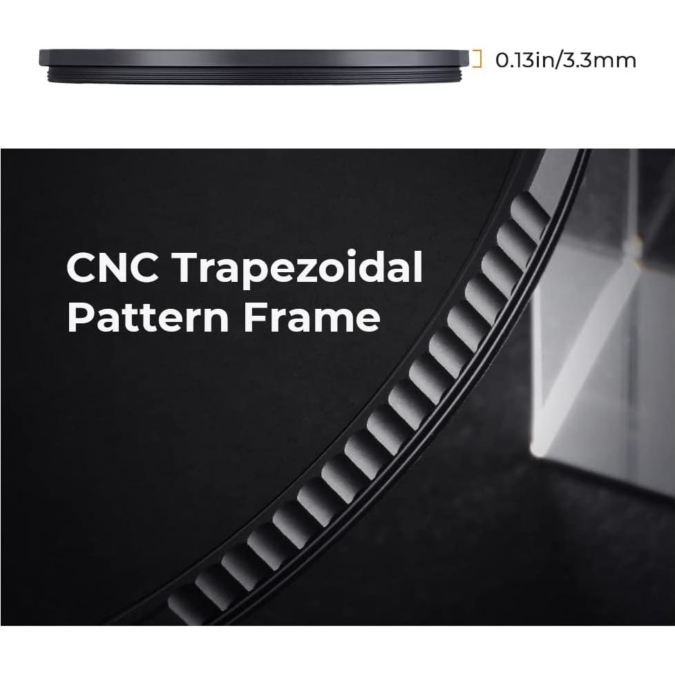 K&F CONCEPT 40.5mm Black Diffusion 1/8 Filter Mist Cinematic Effect Lens Filter with 28 Multi-Layer Coatings Waterproof/Scratch Resistant for Video/Vlog/Portrait Photography (Nano-X Series)