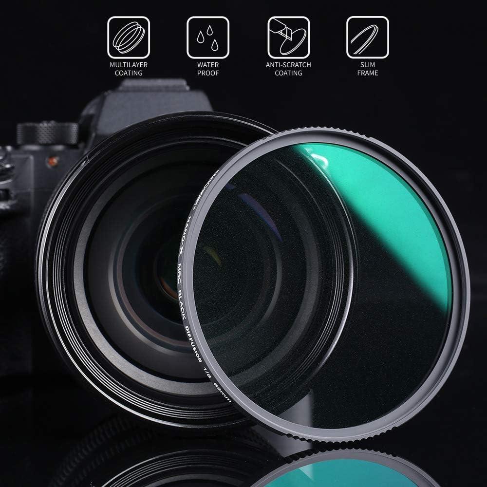 K&F CONCEPT 40.5mm Black Diffusion 1/8 Filter Mist Cinematic Effect Lens Filter with 28 Multi-Layer Coatings Waterproof/Scratch Resistant for Video/Vlog/Portrait Photography (Nano-X Series)