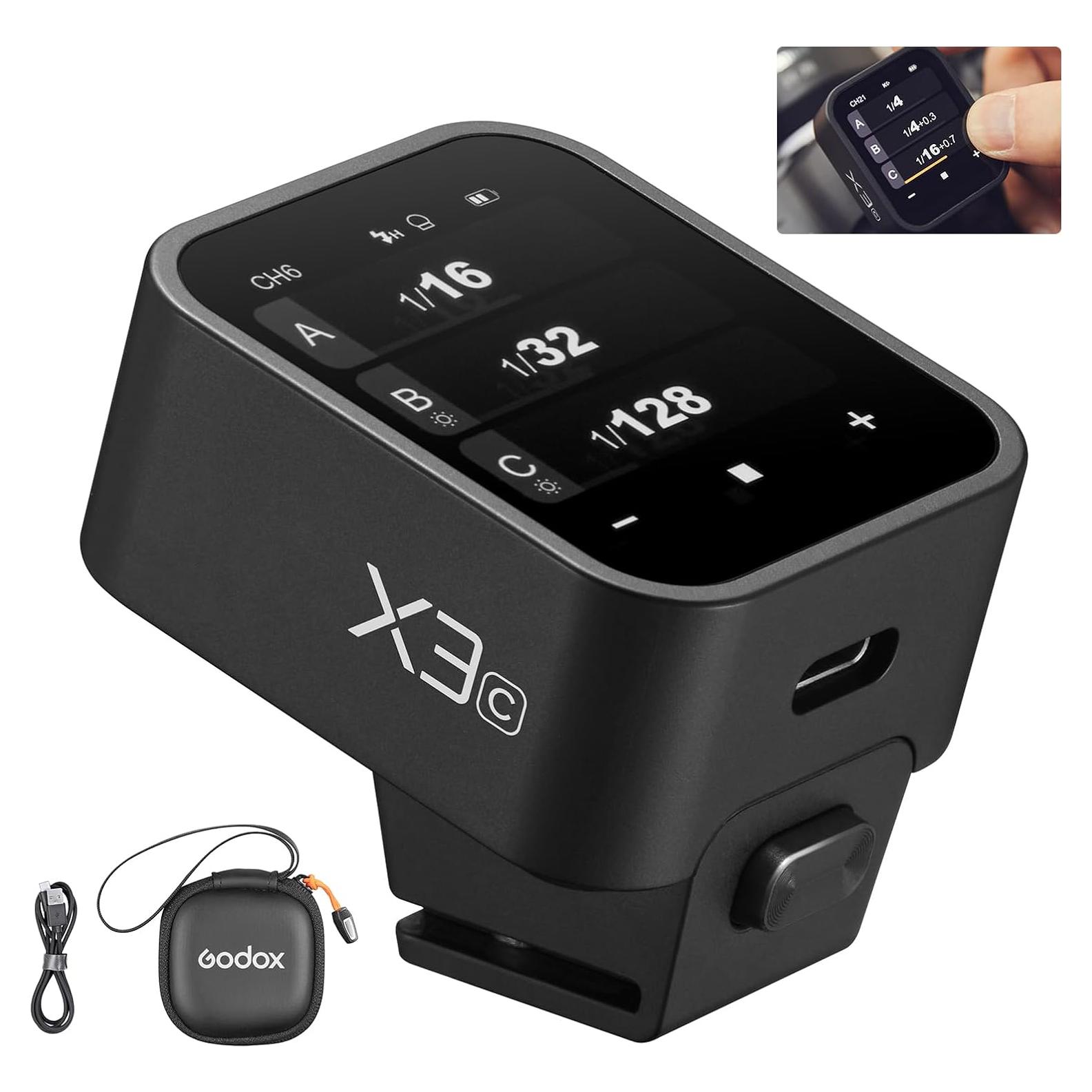 Disparador Inalámbrico TTL Godox X3-C para Cámara Canon