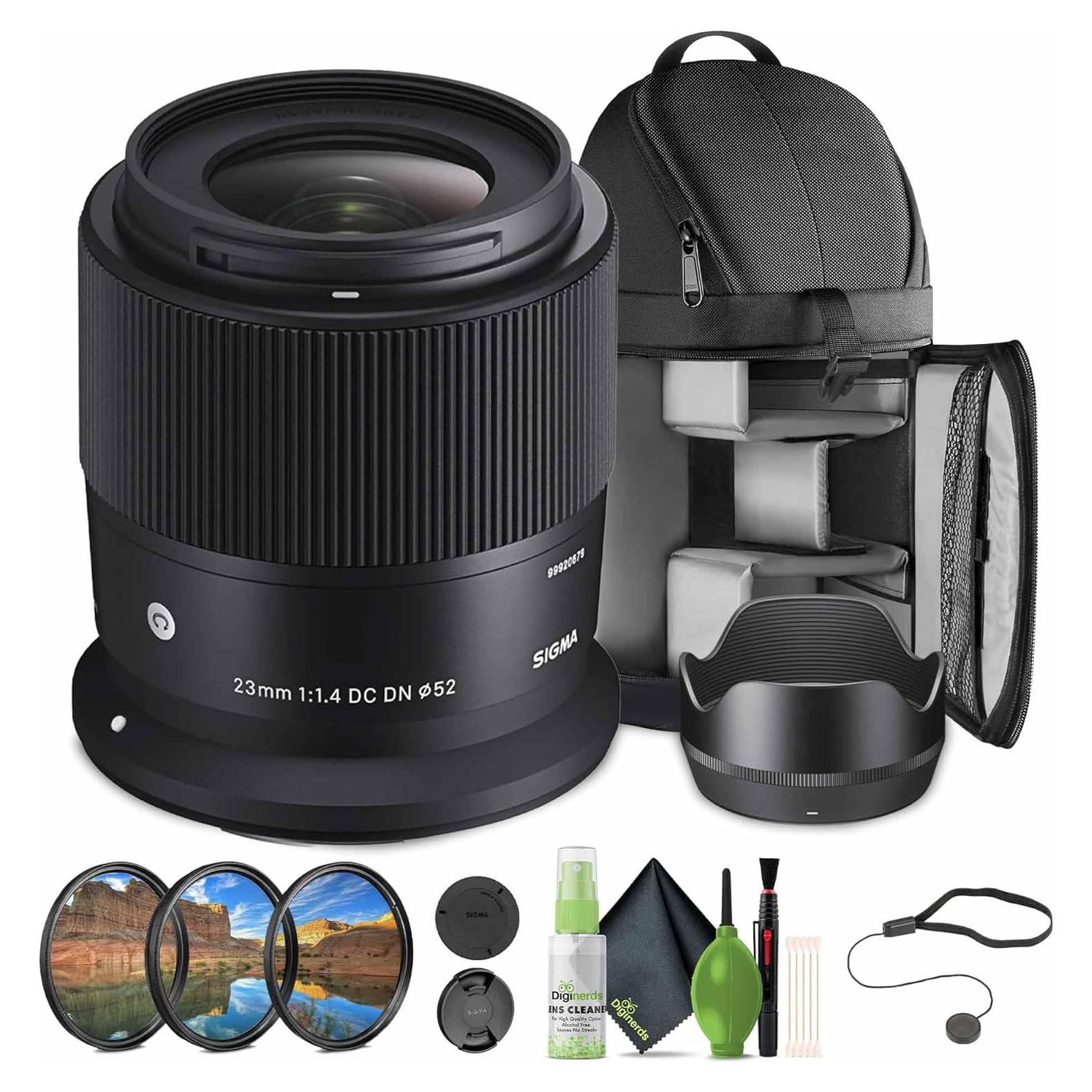 Lente Sigma 23mm f/1.4 DC DN para FUJIFILM X - Accesorios incluidos