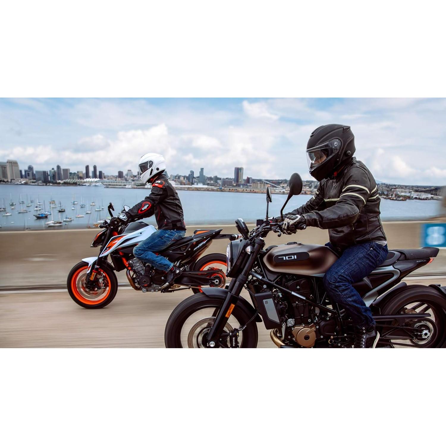 Casco Modular Sena Outrush Blanco Brillante Pequeño