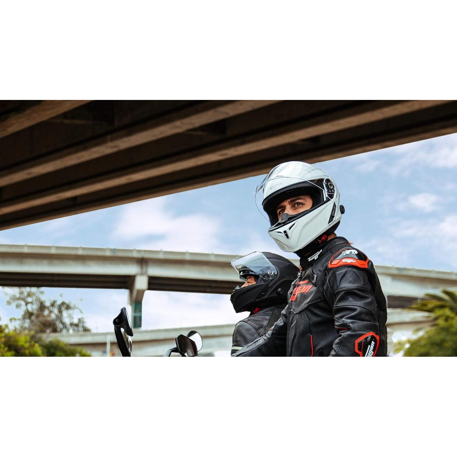 Casco Modular Sena Outrush Blanco Brillante Pequeño