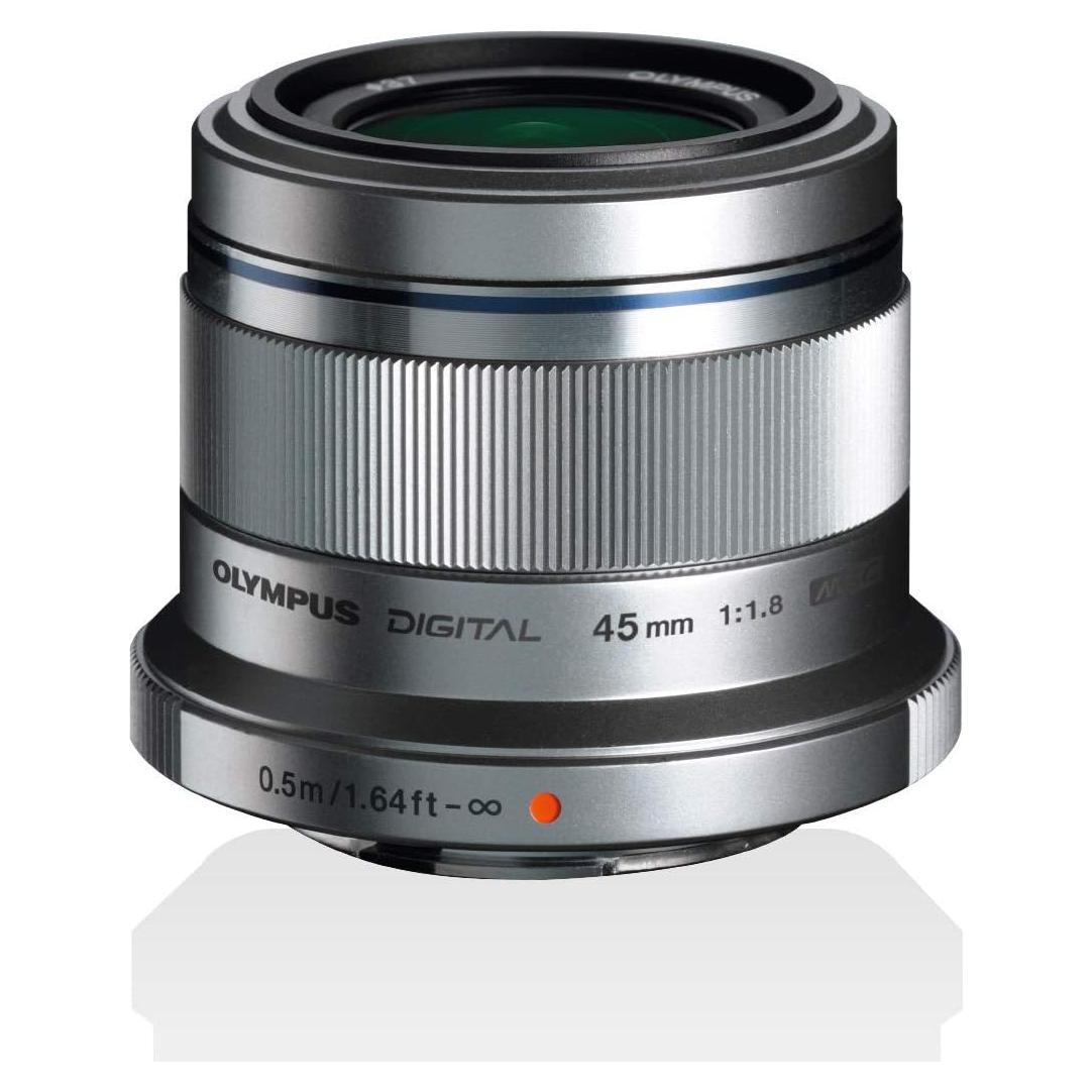 Lente Olympus M.Zuiko Digital ED 45mm f1.8 Plata Micro 4/3