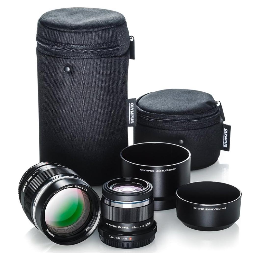 Kit de Lentes de Retrato Olympus M.Zuiko 45mm y 75mm