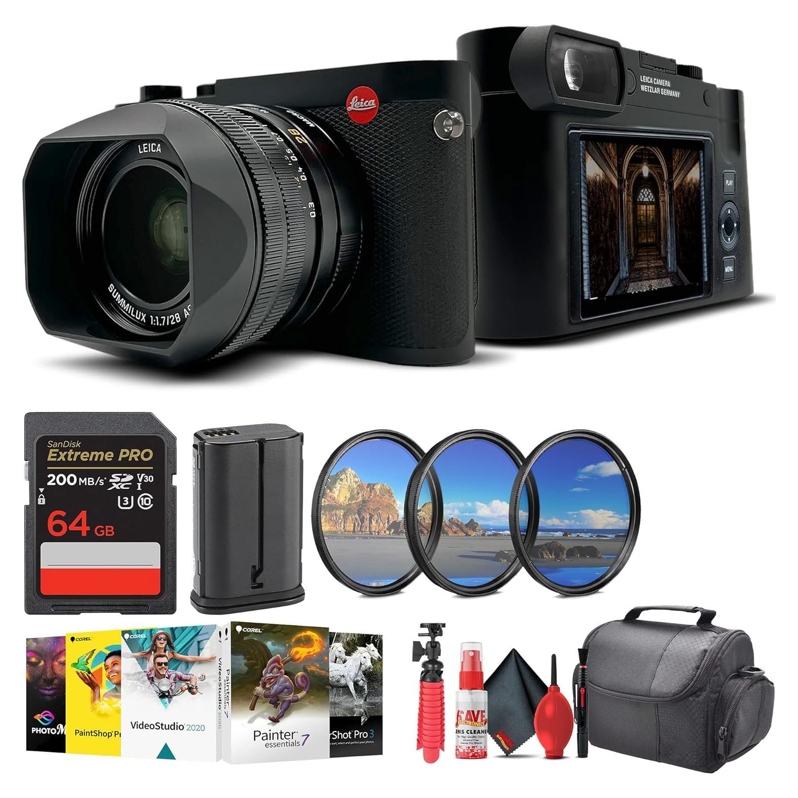 Cámara Digital Compacta Leica Q3 60MP 8K con Accesorios