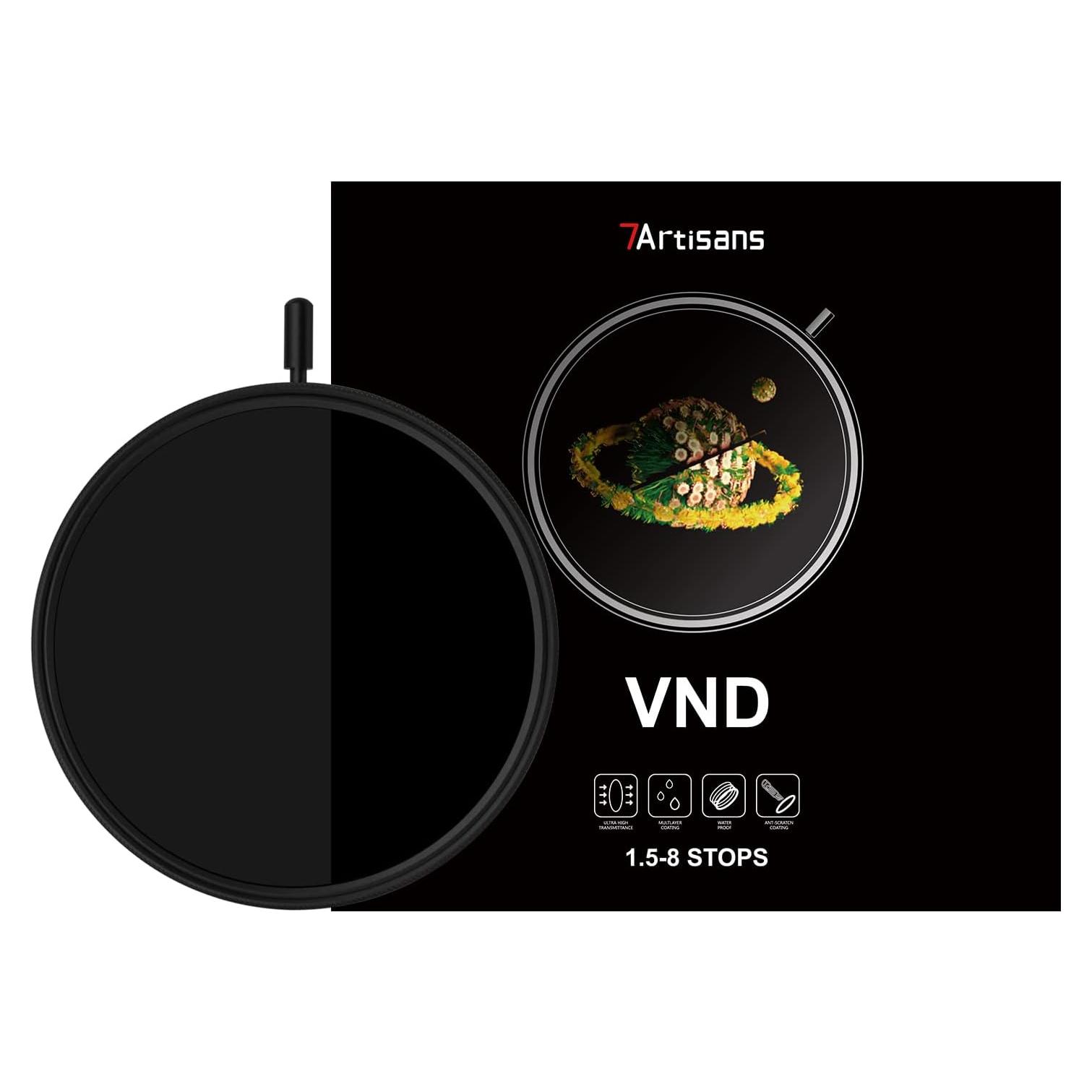 Filtro ND Variable 7artisans VND-62mm Vidrio AGC Ajustable