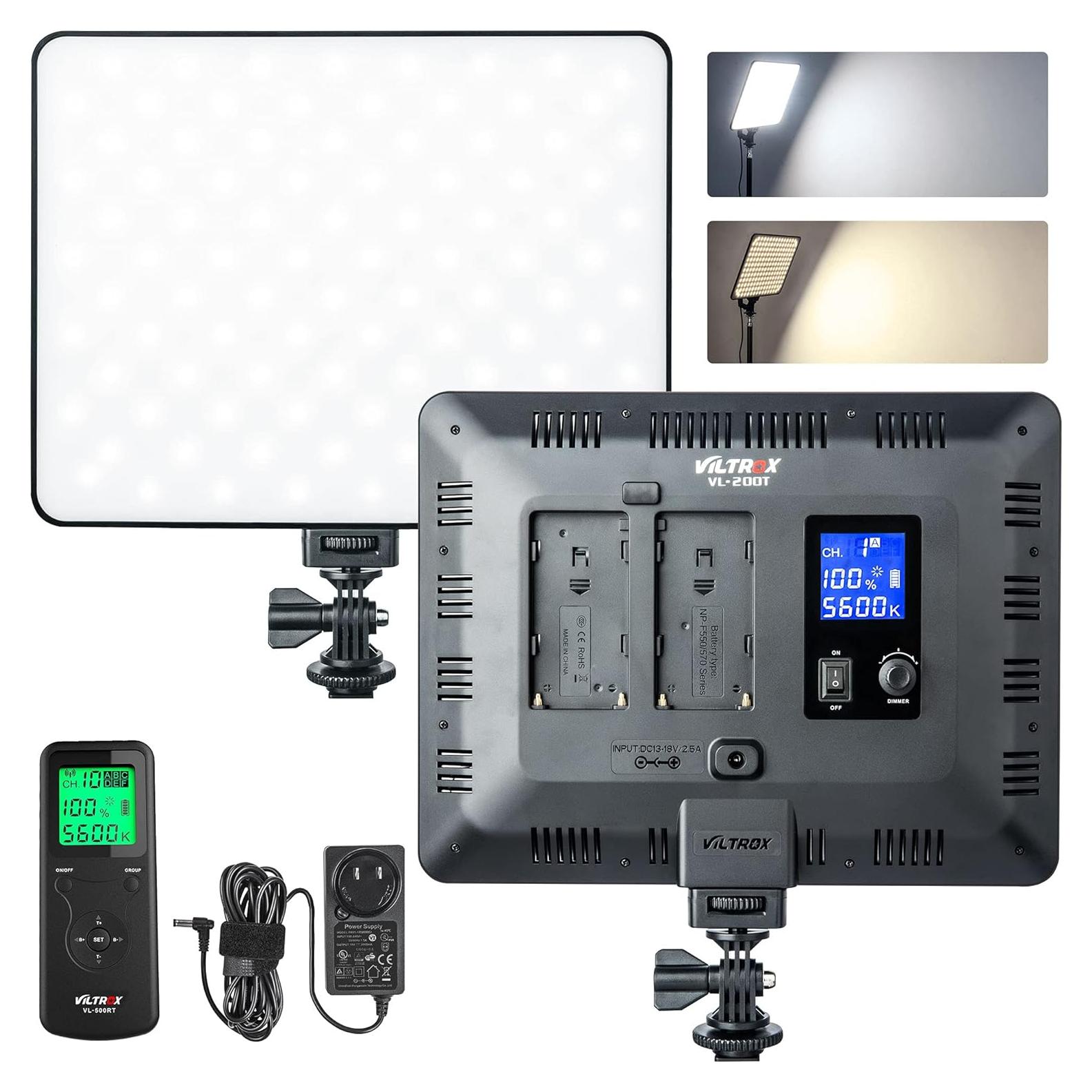 Luz de Video LED Bi-Color VILTROX VL-200T 3300-5600K