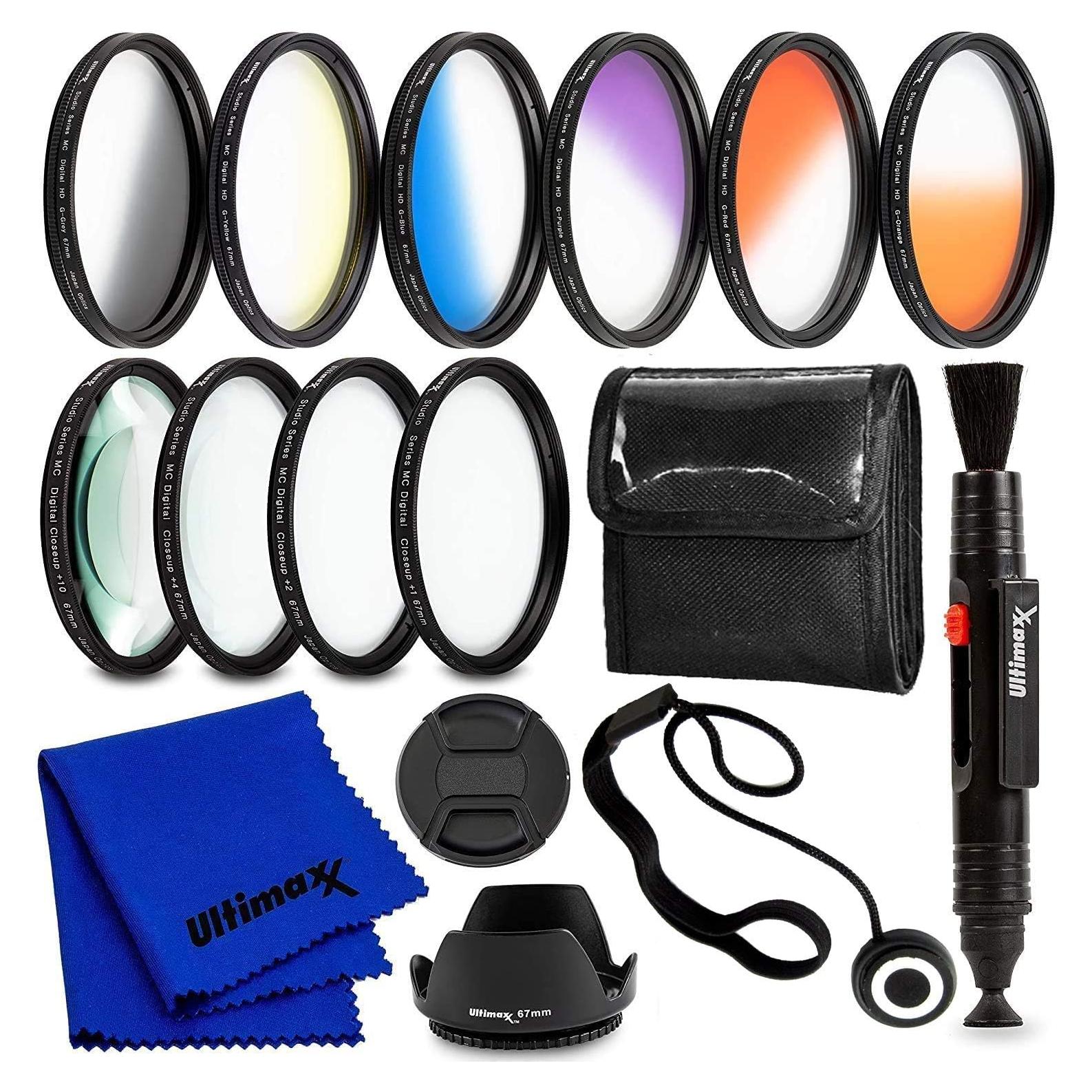 Kit de Filtros de Lente Ultimaxx 58MM para Canon EOS