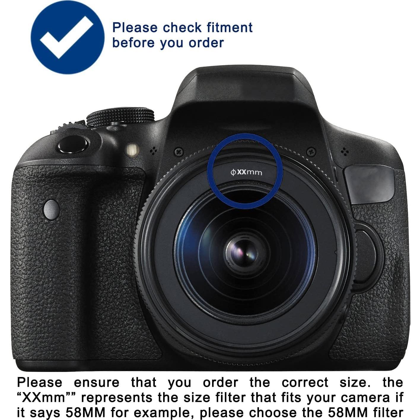 Kit de Filtros de Lente 52MM Acuvar UV CPL FLD + Estuche