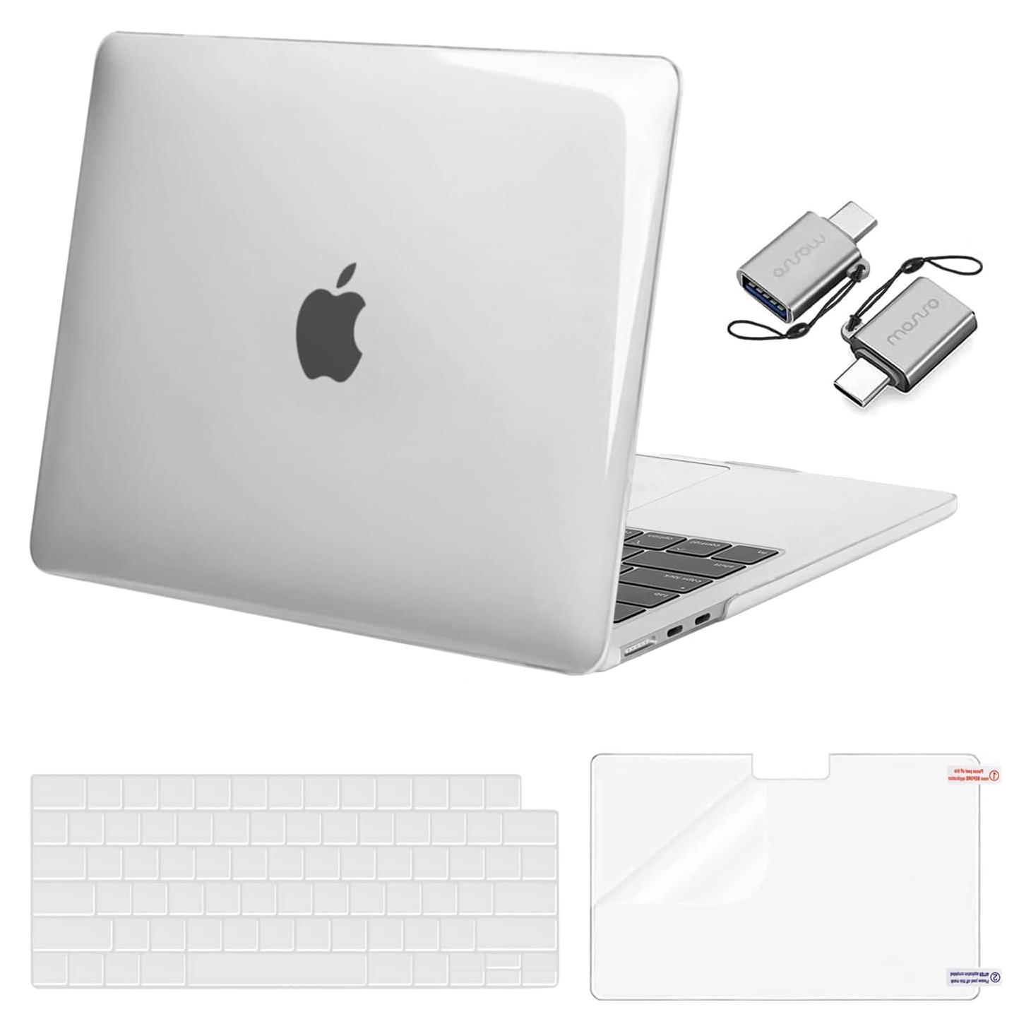 Funda MOSISO para MacBook Air 13.6" M4 M3 M2 Transparente