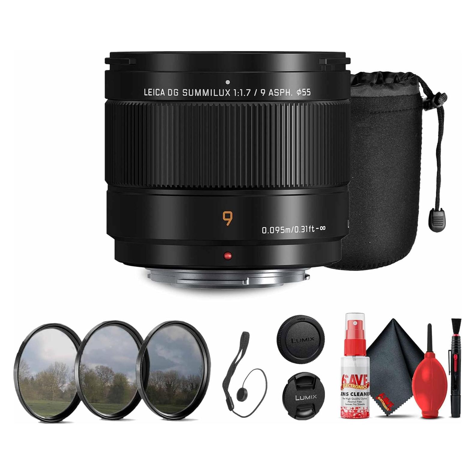 Lente Panasonic Leica DG Summilux 9mm f/1.7 ASPH para Micro Cuatro Tercios