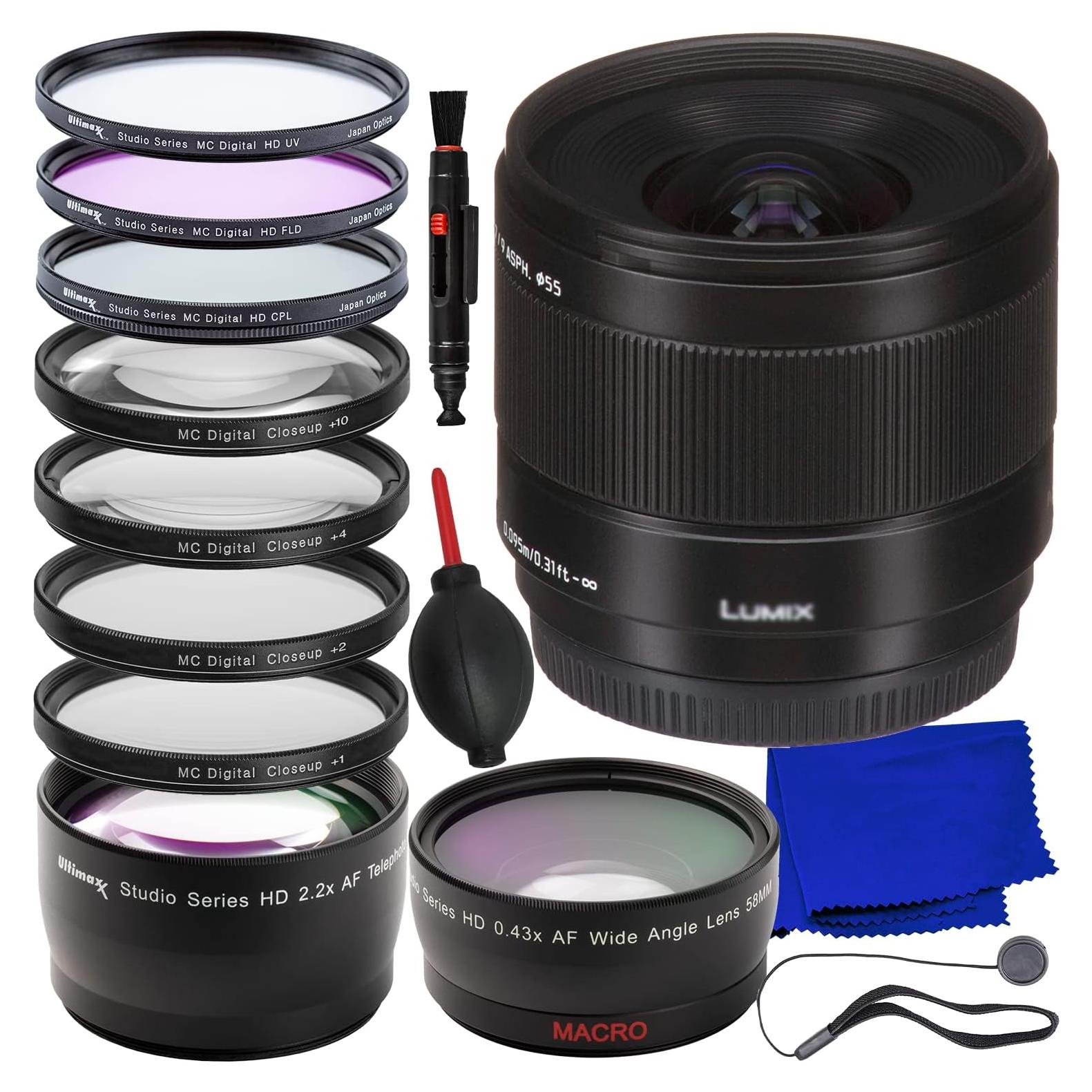 Paquete de Lentes Ultimaxx Avanzado Panasonic 9mm f/1.7
